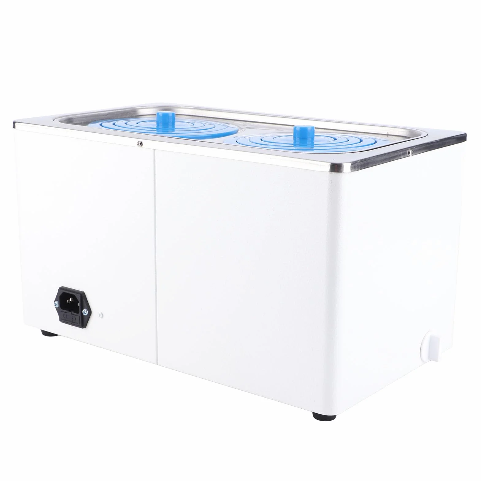 Bagnomaria Termostatico Digitale da Laboratorio, 7 Litri, 600W, Acciaio Inossidabile, Display LED Doppio, Controllo Temperatura RT-99.9¡æ, 2 Aperture