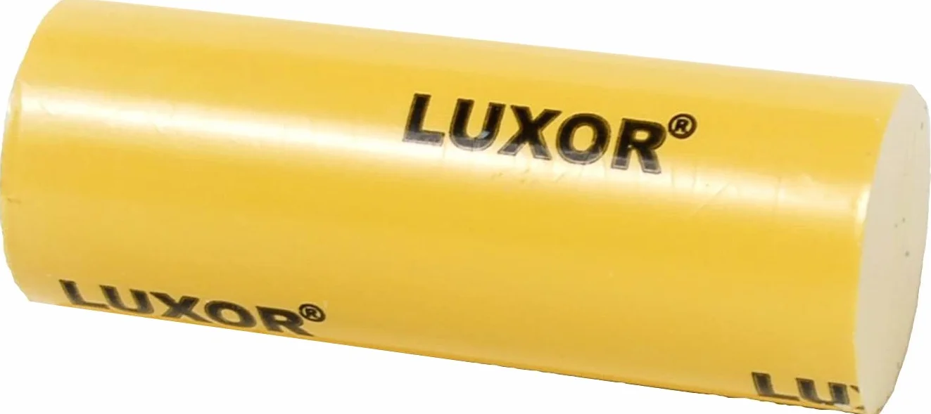 LUXOR GIALLO - Lucidatura solida, lucidatura, finitura per metalli preziosi, oro, argento, platino, acciaio, inox, ottone, Ø 30 x 80 mm