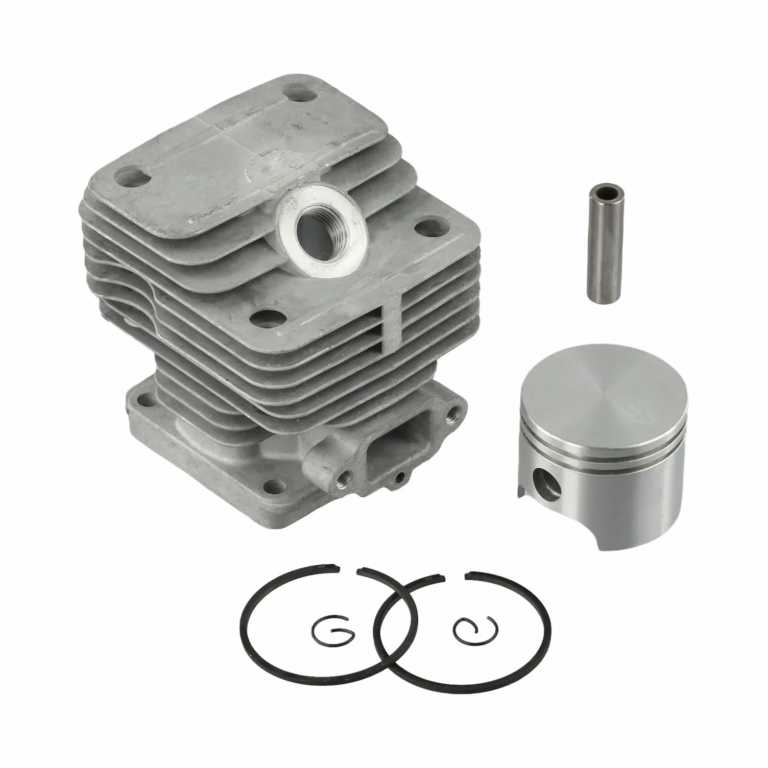 Kit Cilindro 40Mm Lega di Alluminio per Pistone Set Per 42 44 Motosega Parte di Ricambio Motore Accessorio di Riparazione Per Outdoor Garden Tool
