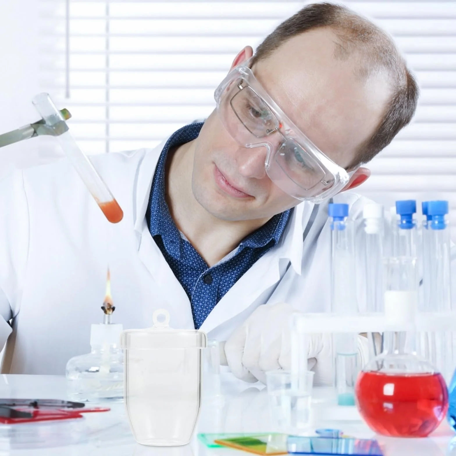 Crogiolo al Quarzo per Fusione Metalli e Argento da 30ml Resistente al Calore, Non Facile da Deformare, per Laboratorio e Raffinazione Gioielli