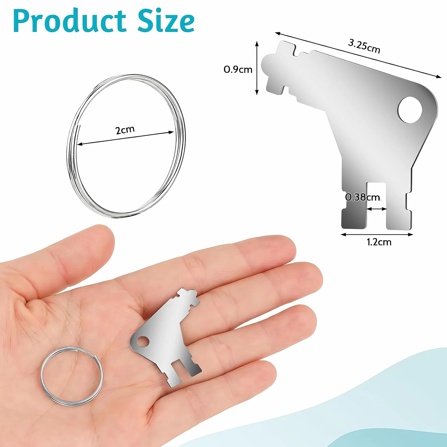 Chiave per Dispenser Carta Igienica in Metallo Set 5 Pezzi Compatibile Georgia Pacific Tork SCA San Jamar