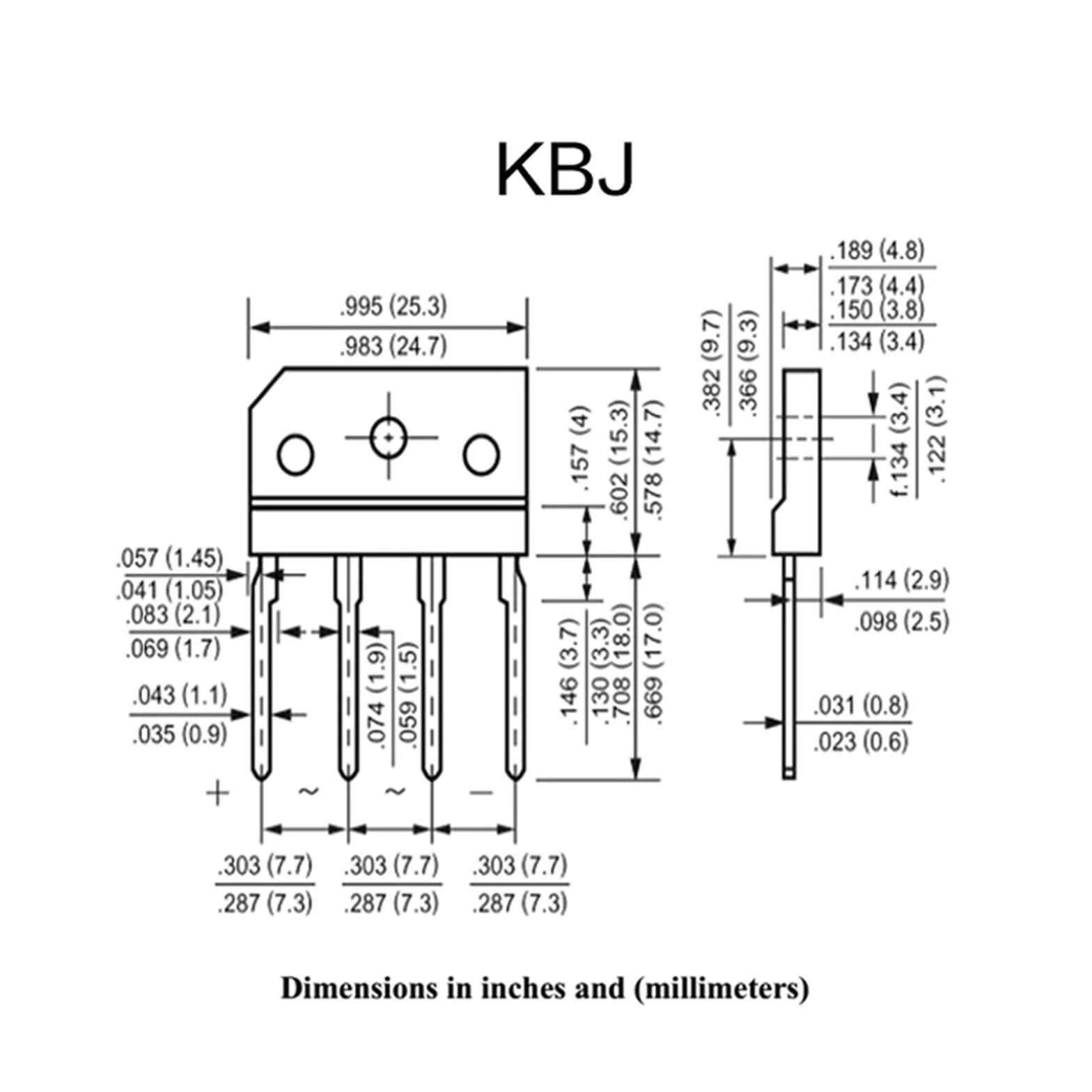 20/50/100/200/500 pezzi KBJ1506 Ponte raddrizzatore KBJ15J a pila 15 A/600 V(20Pcs)