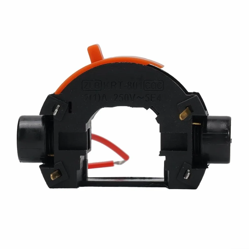 Interruttore di accensione e spegnimento a velocità variabile con regolatore di velocità a 5 fasi per potenza rotativa 220 V, costruzione in plastica, ricambio per smerigliatrice elettrica e multi