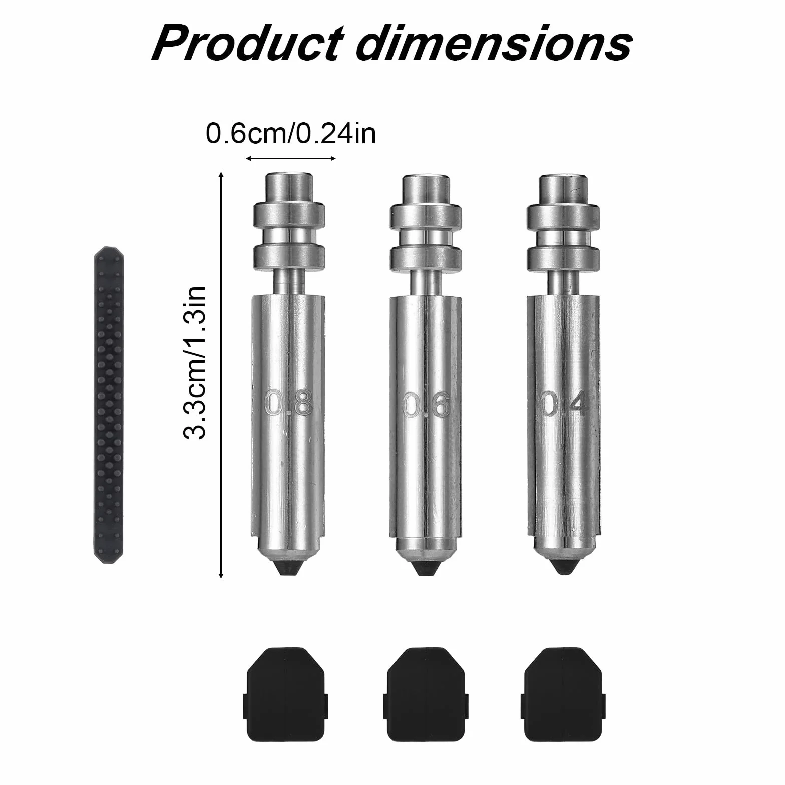 7pz di Set Ugelli per Kobra X, Ugelli in Acciaio Ricambio con Copertura in Silicone e Spazzole Kit Testina Stampa Dell'Estrusore a Sgancio Rapido per Kobra X (0,4mm, 0,6mm, 0,8mm)