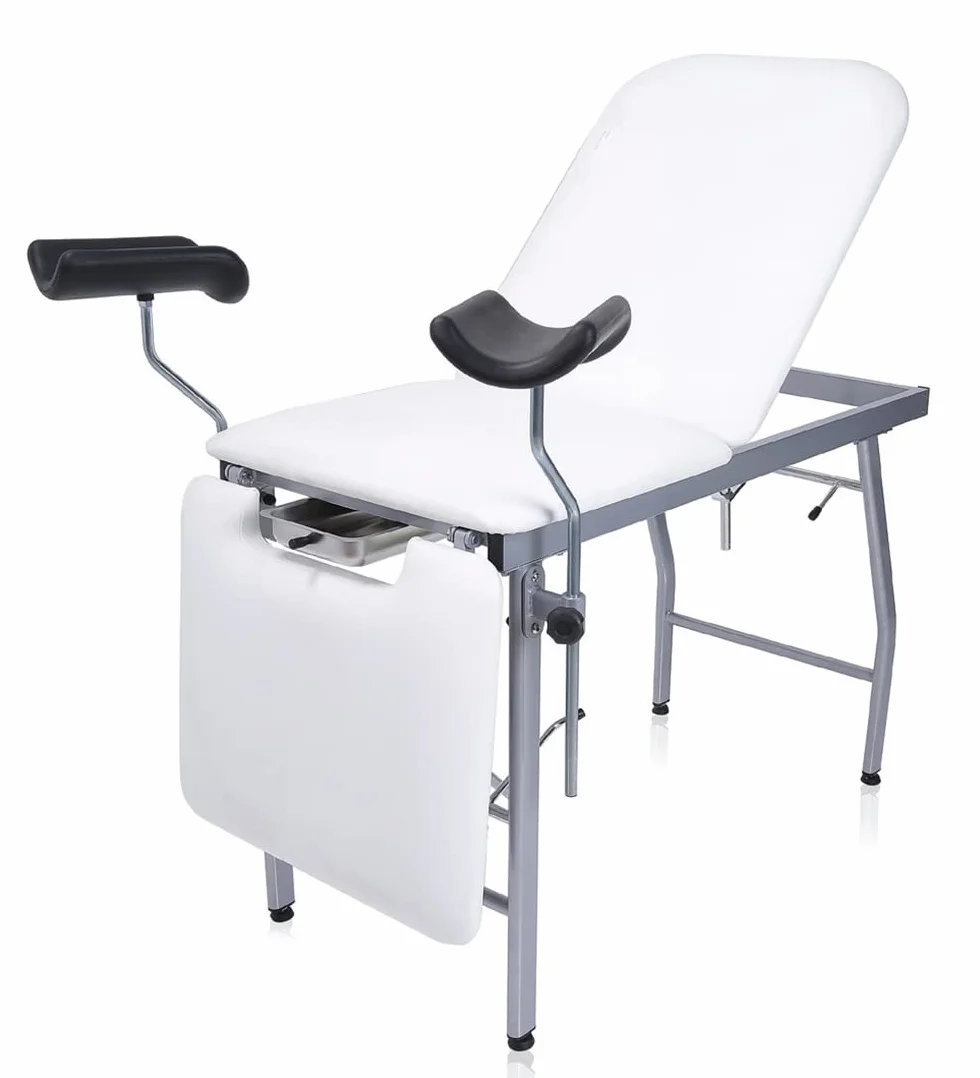 Lettino professionale per visita medica 2 snodi 3 Sezioni GINECOLOGICO Tubolare rettangolare ed ovale in acciaio verniciato RYGEL BLU