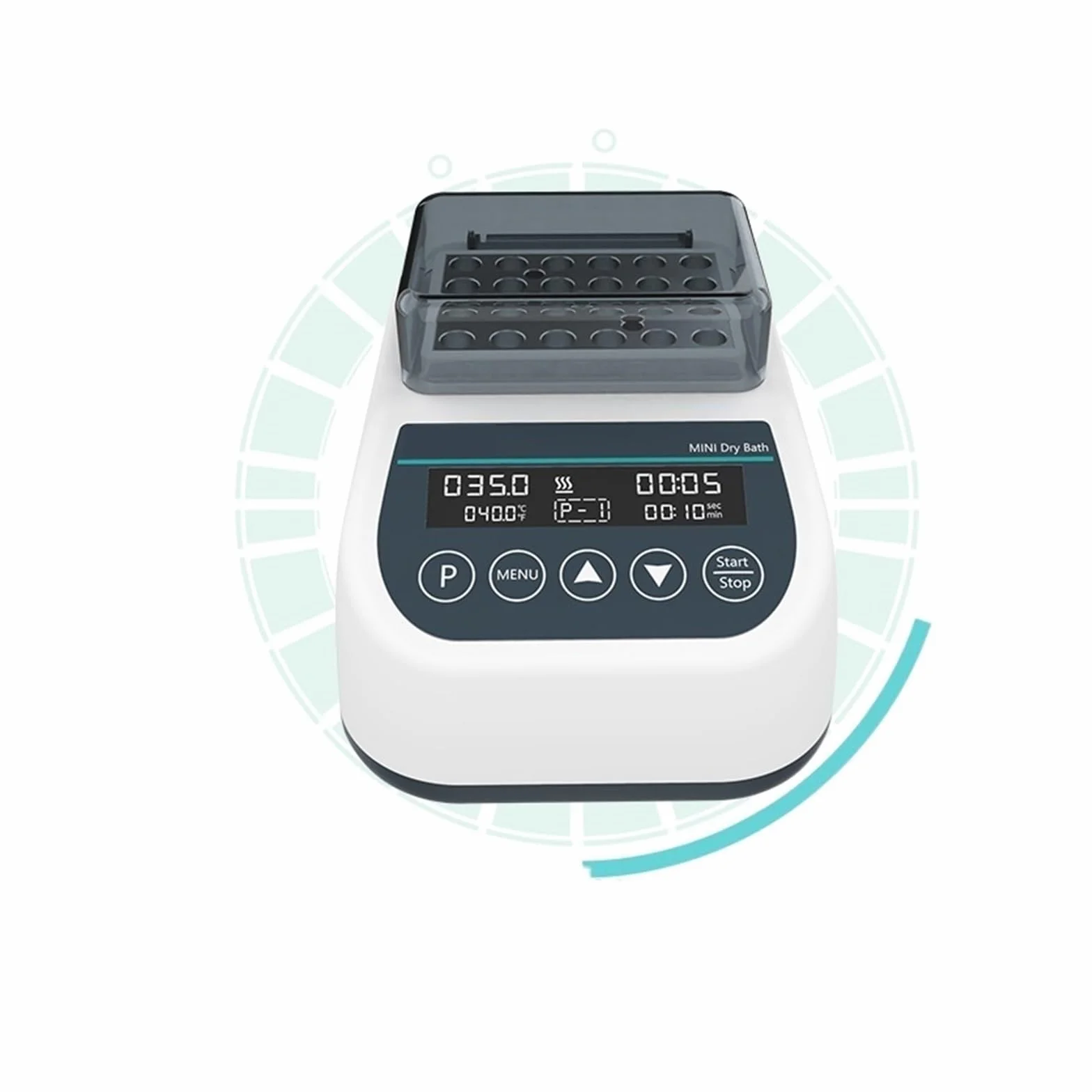 Mini riscaldatore da laboratorio termostatico for incubatore a bagno secco portatile con blocco riscaldante for centrifuga Tu 0,2/0,5/1,5/2 ml,Velocità precisa(MDB (1.5mlx15))