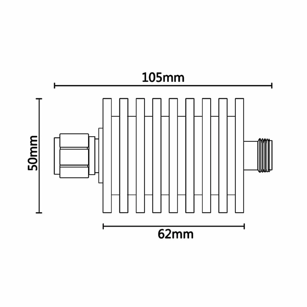 BECEN 30dB 50W DC-3GHz N type Attenuatore fisso Maschio Femmina