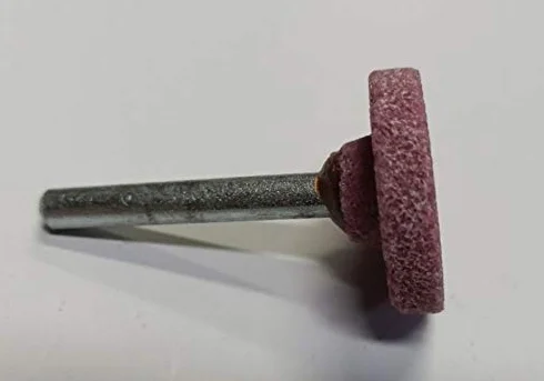 Mola abrasiva CILINDRICA mm 30 x 6 gambo mm 6 al corindone rosa