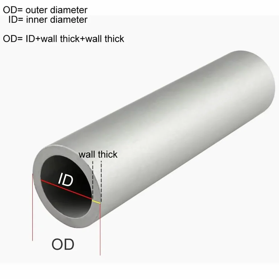 1 tubo tondo di precisione in acciaio al carbonio da 20# - lucidato all'interno e all'esterno - diametro esterno 18-25 mm for uso automobilistico e industriale(18x6mmx59cm)