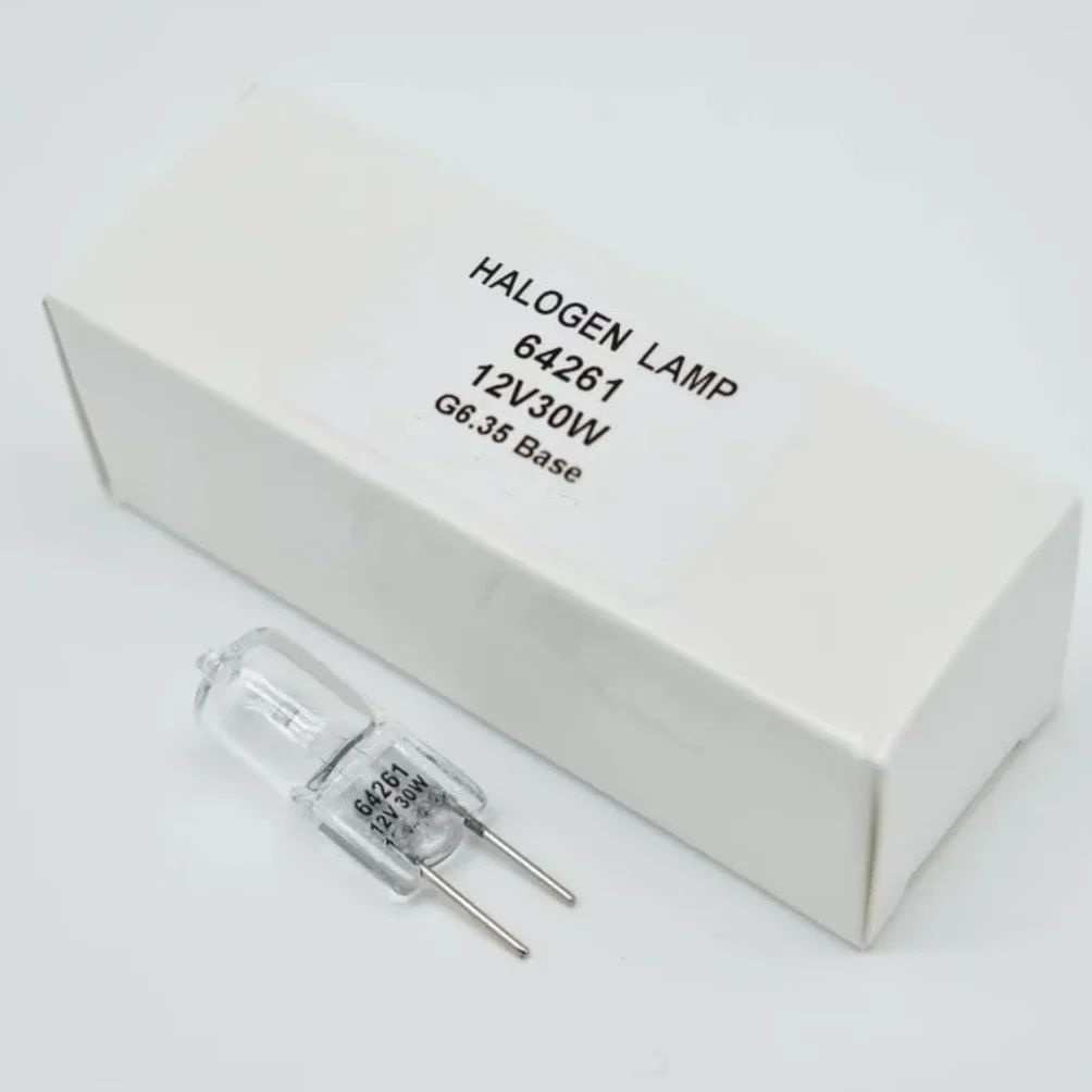 12V 30W 64261 Lampadina oftalmica 12V30W G6.35 64261 Lampada a Fessura for microscopio 12V 30W ACP-5/6/7(5 Pieces)