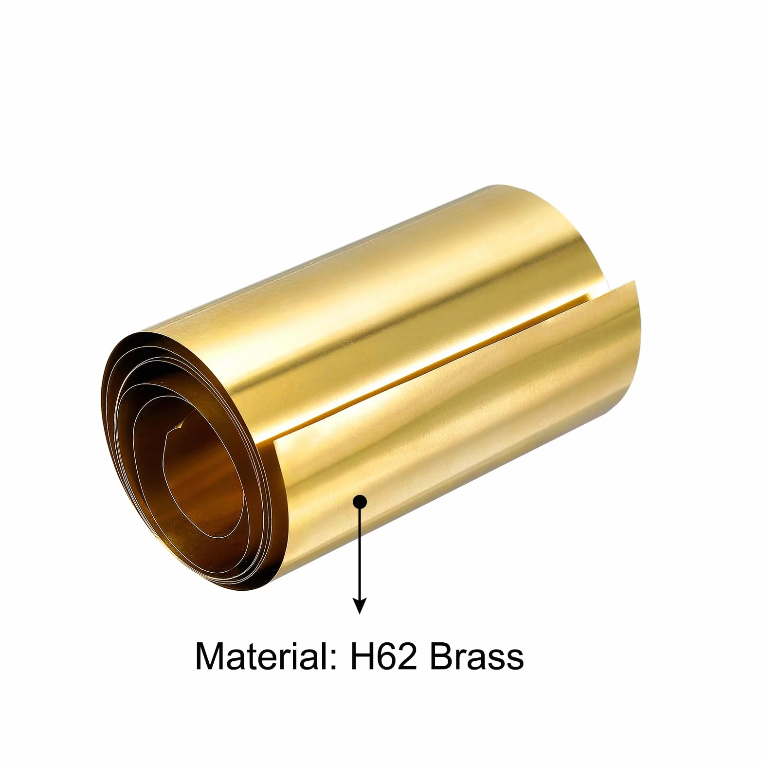 QUARKZMAN Rotolo di Lamiera in Ottone 2000mm x 100mm x 0,2mm - Nastro per Artigianato, Riparazioni Elettriche, Messa a Terra
