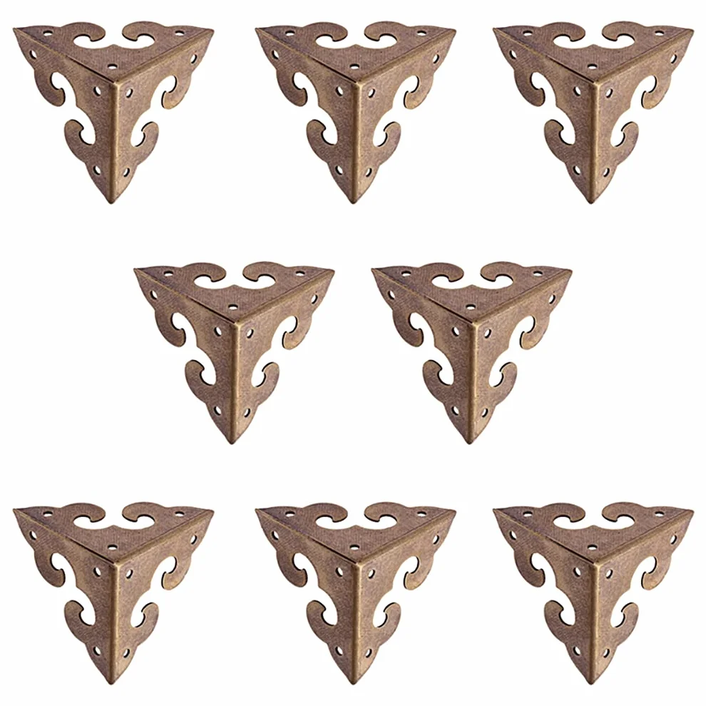 Paraspigoli in miniatura, stile vintage, in puro ottone, con motivo a nuvole, in stile antico, decorazione per gioielli, confezione regalo