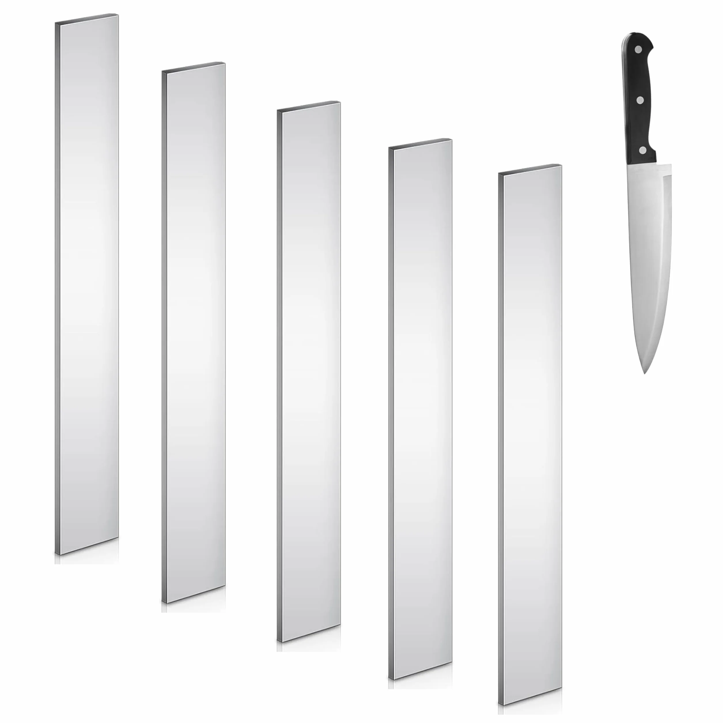 5 pezzi 1095 Barra in Acciaio Ad Alto Tenore di Carbonio 30x3,2x0,2 cm Acciaio per utensili Coltello Billet Fai Da Te Materiale per la Produzione di Coltelli
