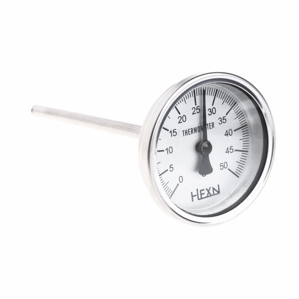 Termometro per Tubi 50/100/150/200/300℃ Termometro Bimetallico Indicatore di Monitoraggio della Temperatura del Metallo per Uso Industriale di Condotte