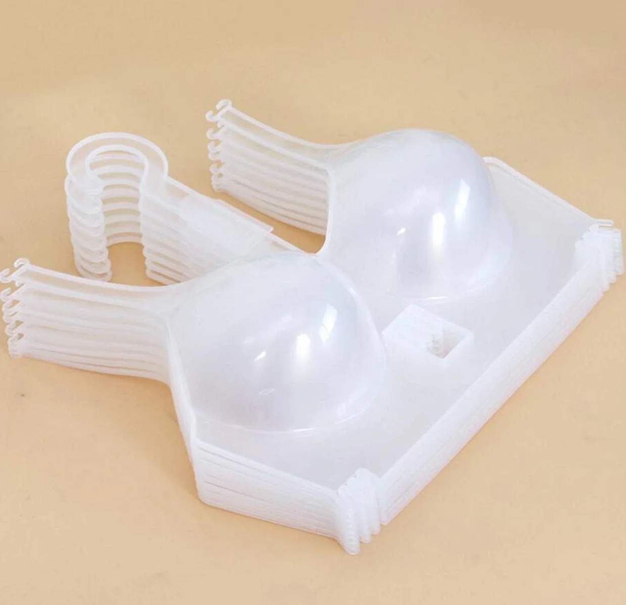 5 pz appendiabiti anti-deformazione per reggiseni, espositore per negozio di abbigliamento, manichini, lingerie, manichini, biancheria intima (trasparente)