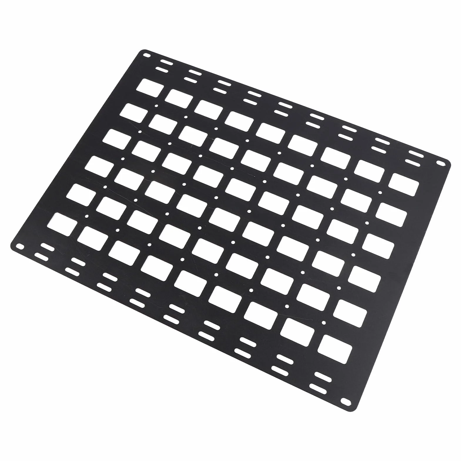 KIMISS Pannello Portaoggetti per Pianale di Camion - Pannello Molle in Lega di Alluminio 800x600 Mm con Montaggio Versatile per Utensili e Accessori