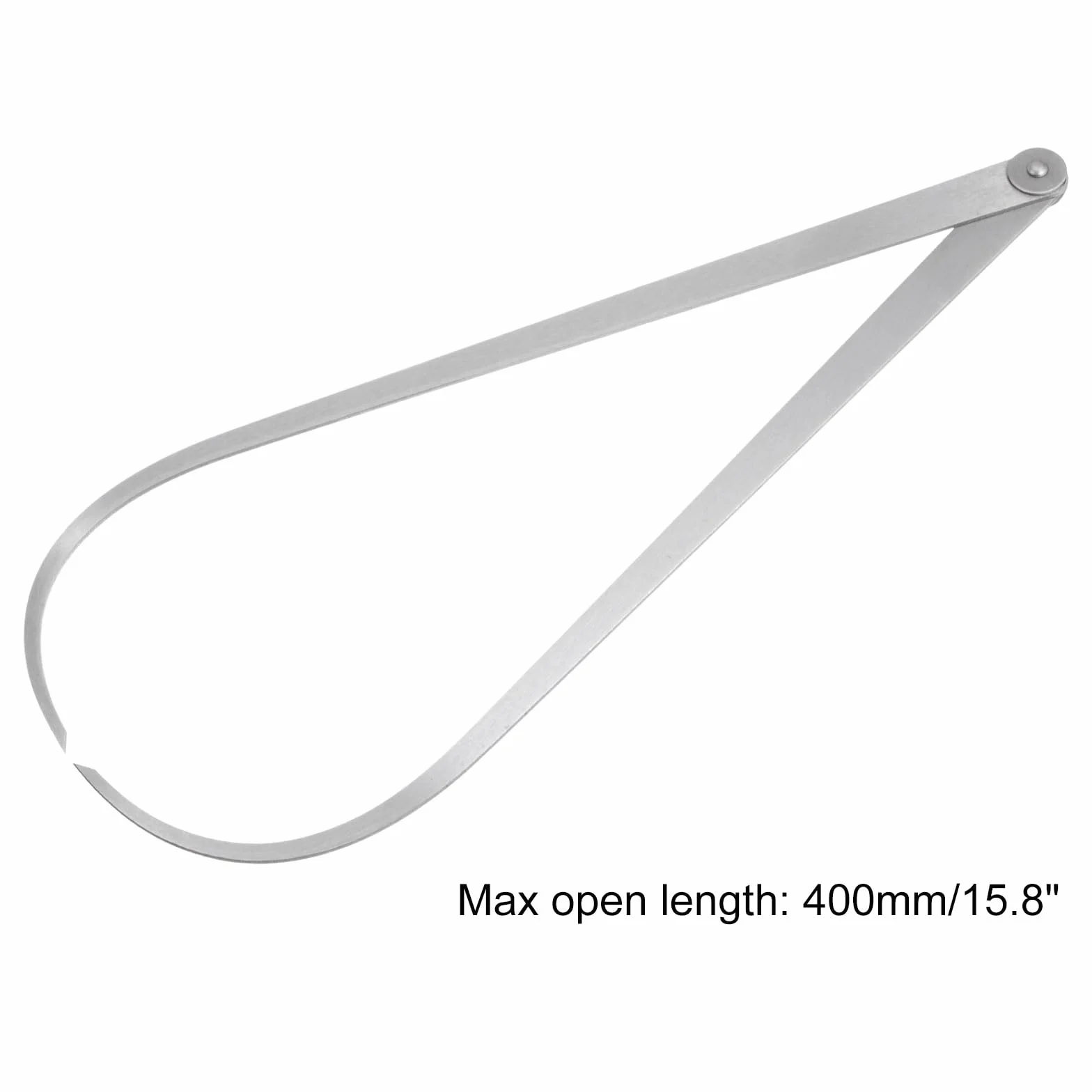 QUARKZMAN Calibro A Pressione Esterno 400mm 16 Pollici Acciaio Per Utensili Giunto Fisso Strumento Di Misurazione Interna Per Intagli Modellatura Scultura Argento