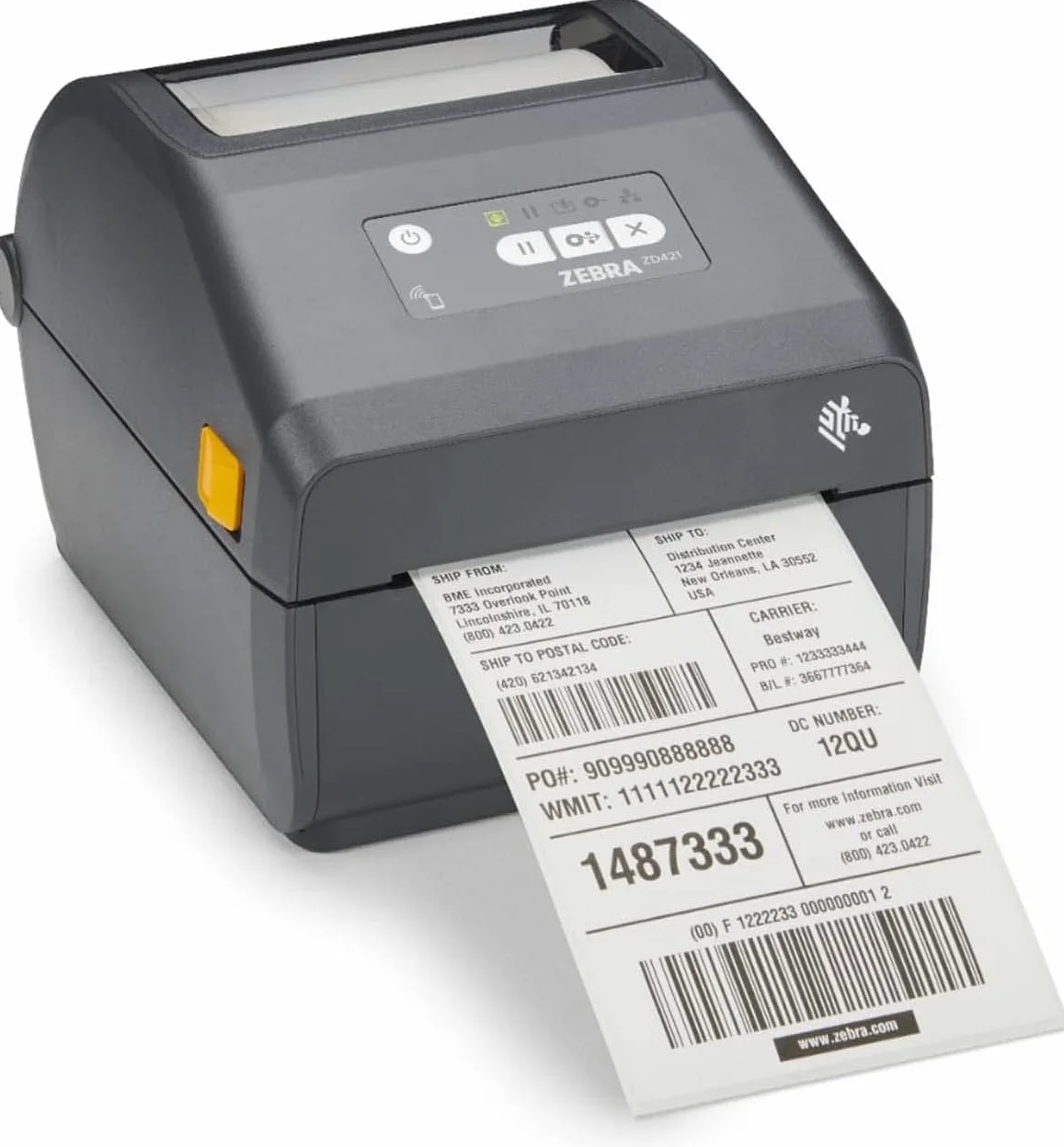 ZEBRA Tecnologie - Stampante termica diretta ZD421-203 dpi, USB, host USB, BTLE5 e connettività Ethernet - Adatta per applicazioni logistiche, manifatturiere, di vendita al dettaglio e sanitarie