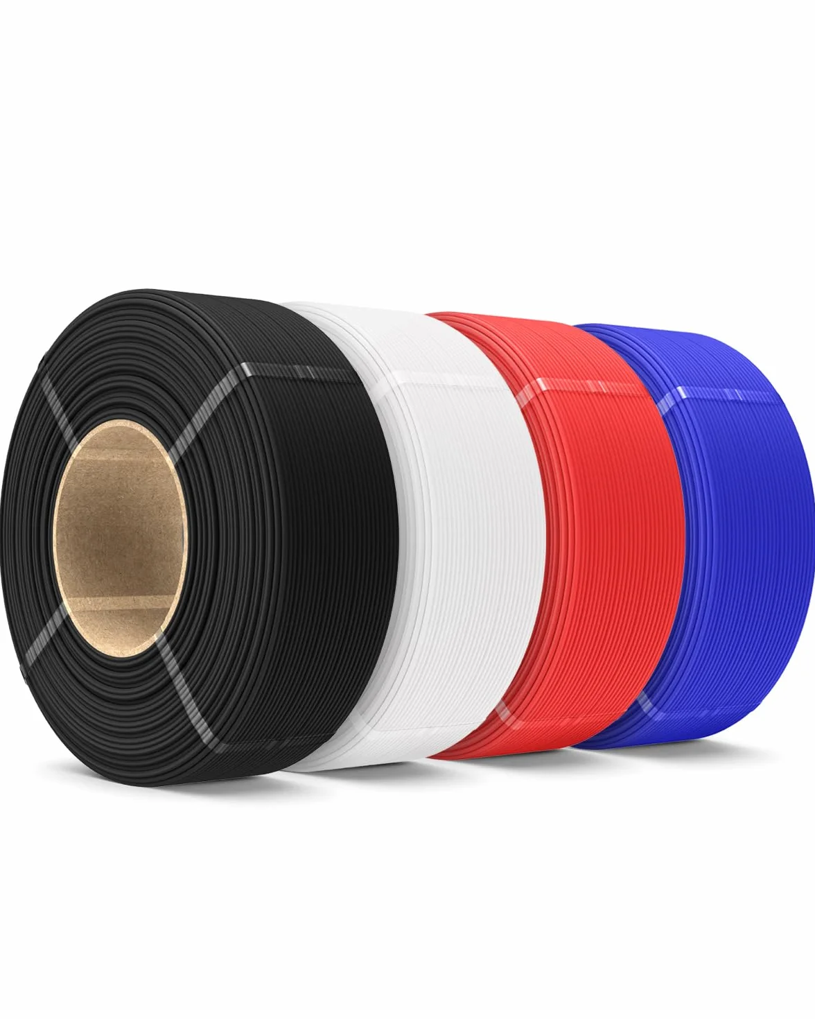 SUNLU Rapido PETG Refill Filamento 3D 1.75mm 4KG Alta Velocità 30-600mm/s Matt Senza Bobina Compatibile Bambu Lab Nero/Bianco/Rosso/Blu