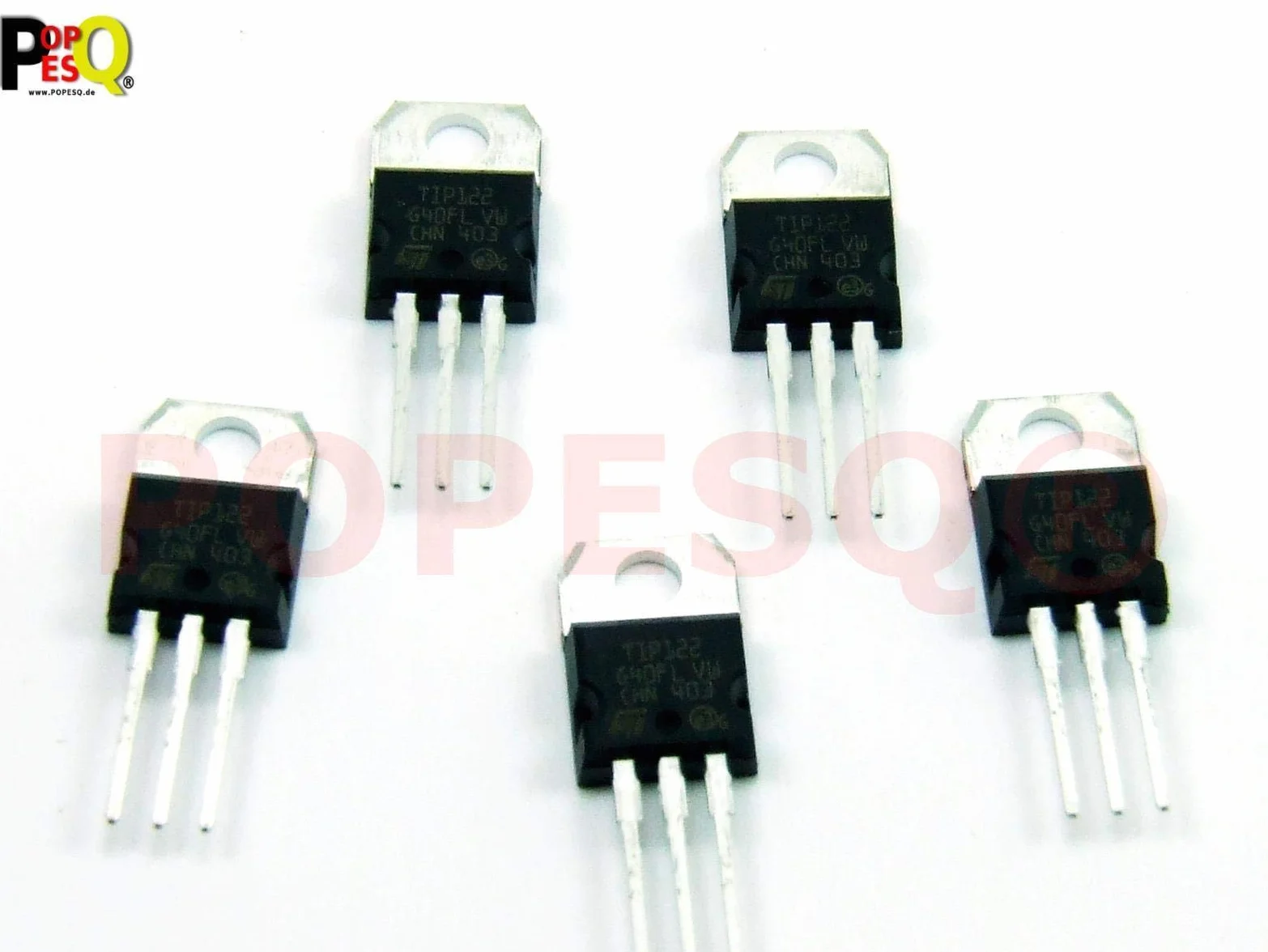 POPESQ® 5 pz. x TIP122 Transistor NPN Darlington #A631