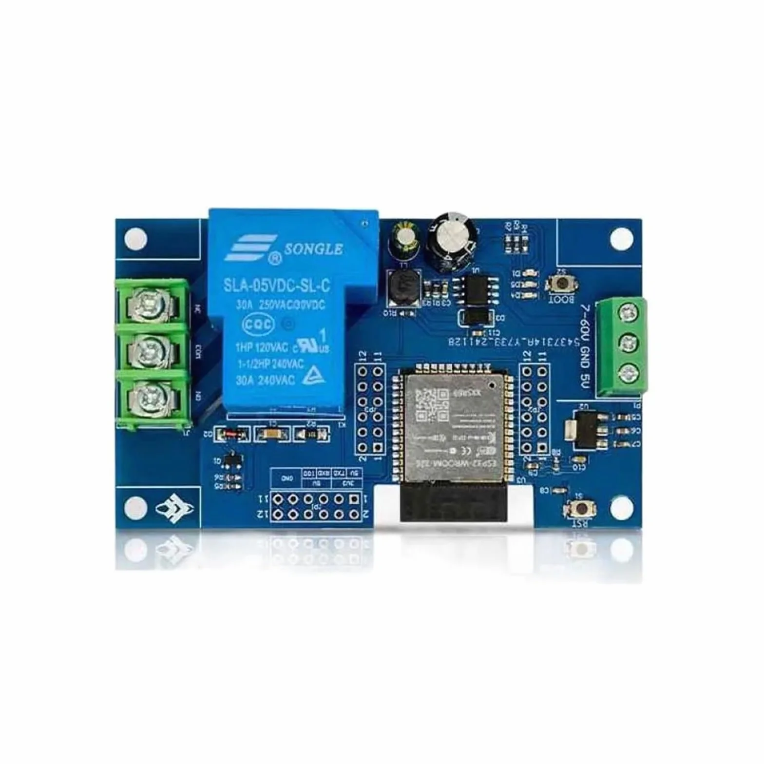 Modulo relè PLC Modulo relè WF DC7-28/5V 1 canale 30A Scheda di sviluppo ESP32-WROOM-32E