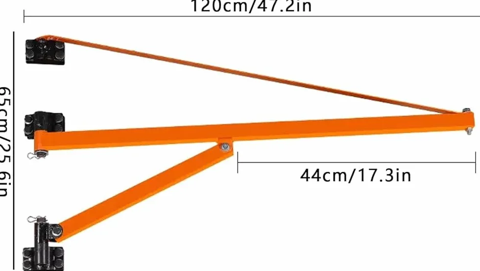 Supporto per paranco Girevole Supporto per Gru a Parete Supporto per Sollevamento per Decorazioni domestiche ad Alto carico da 200 kg of(Size:a)