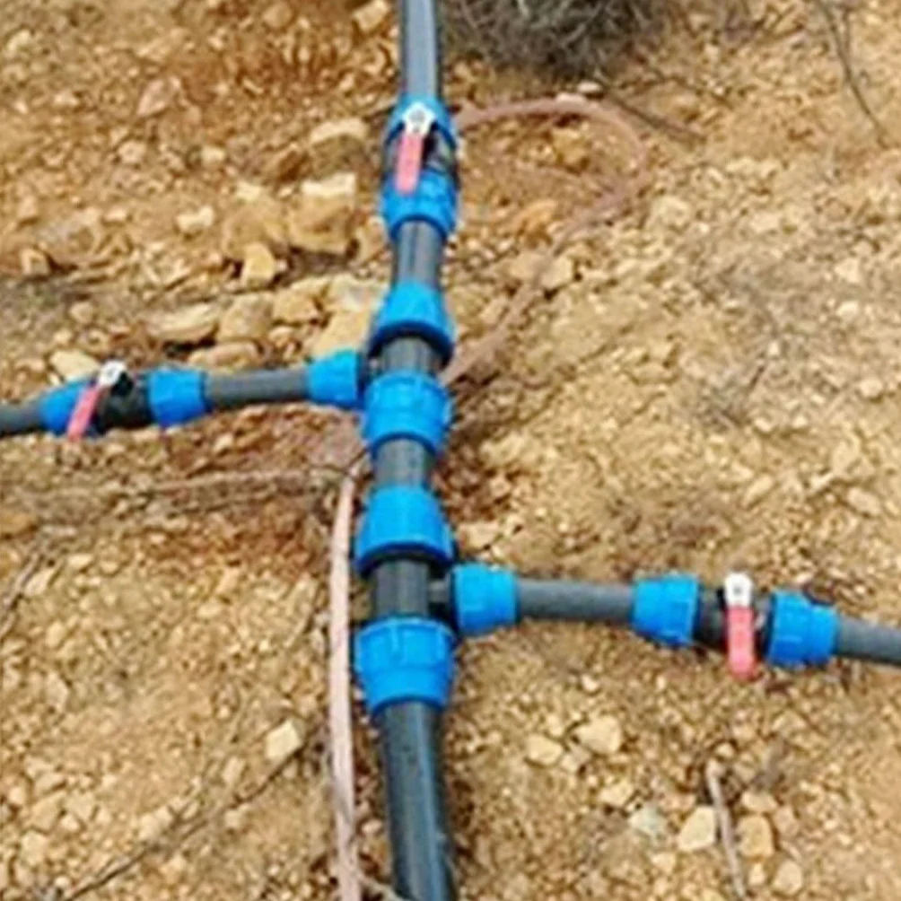 Valvola a sfera in PE PVC tipo T a 3 vie con connettore rapido da 1 pcs for irrigazione agricola(50mm)