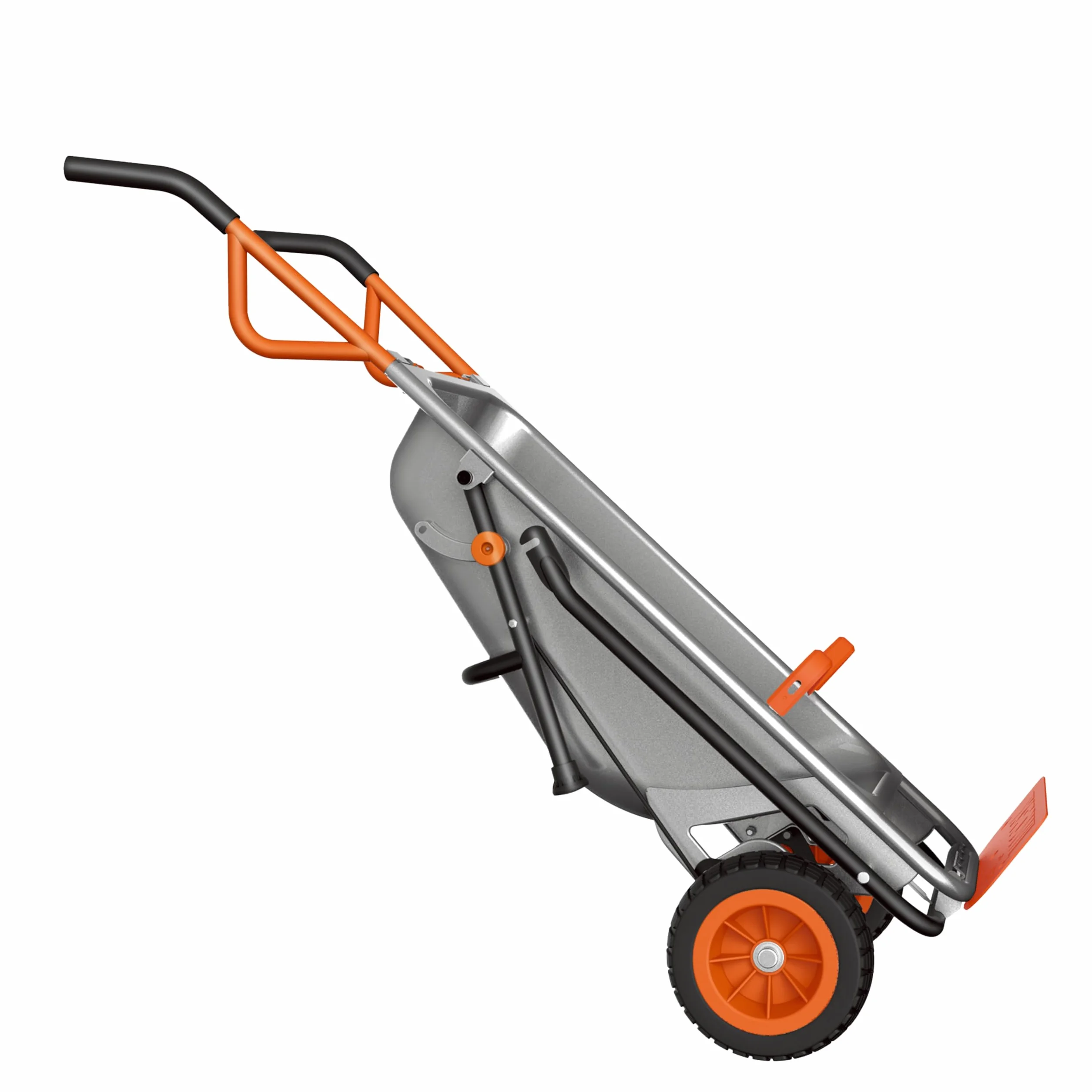 Worx WG050 Carriola Multifunzione a Due Ruote, Porta Sacchi, Porta Fusti, Trasporto Sassi, Trasporto Vasi, Capacità di Carico Max 136kg