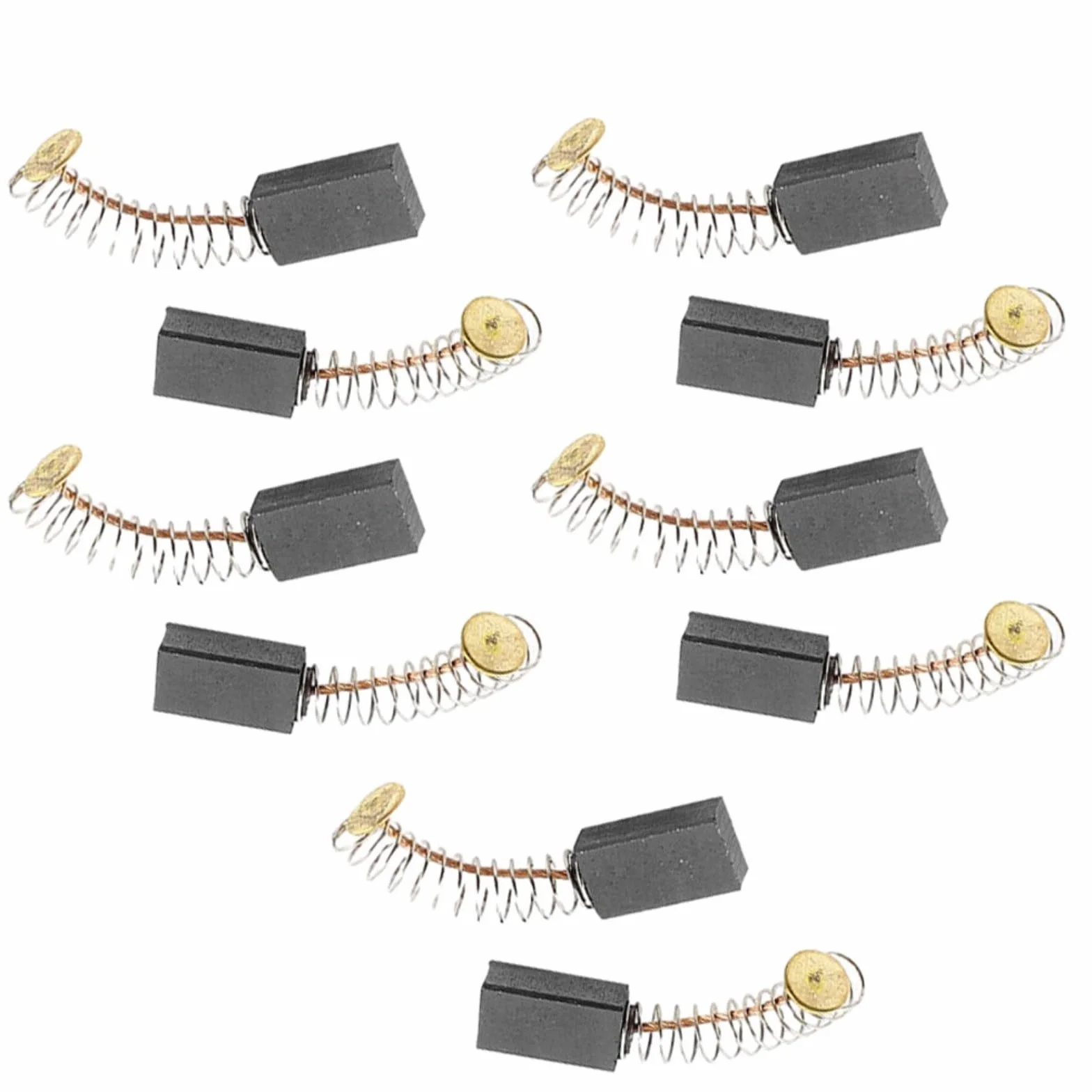 10 spazzole di ricambio in carbonio, 14 x 8 x 5 mm, per motori elettrici, utensili elettrici, trapani e smerigliatrici