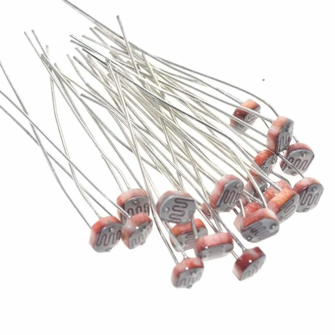 Hailege 100pcs 5528 Fotoresistore Resistore fotosensibile Resistore dipendente dalla luce 5MM 5528 Fotoresistore