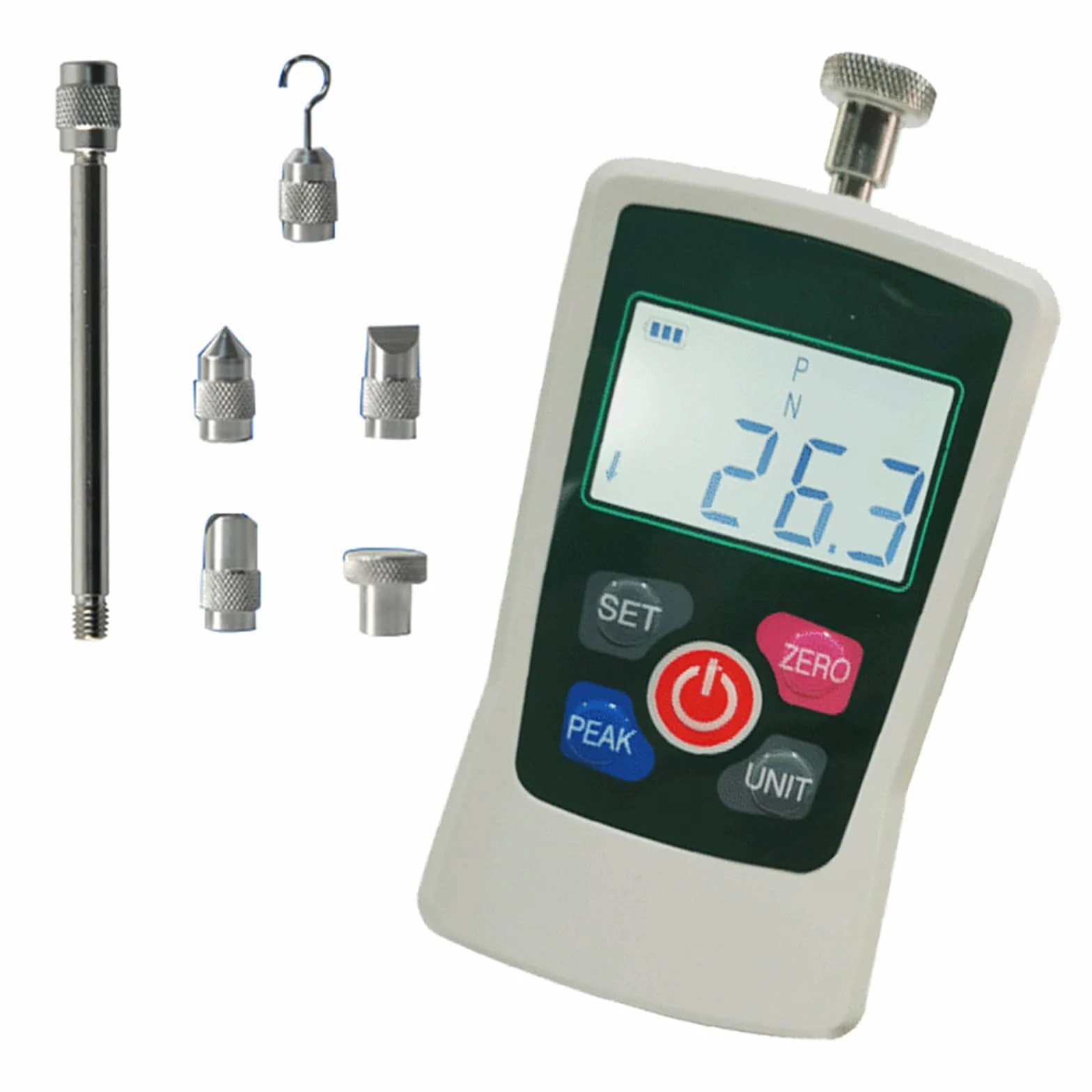 AMF 100N - Misuratore di potenza digitale, con 3 modalità e 4 controlli di pressione, leggibilità 0,2 N