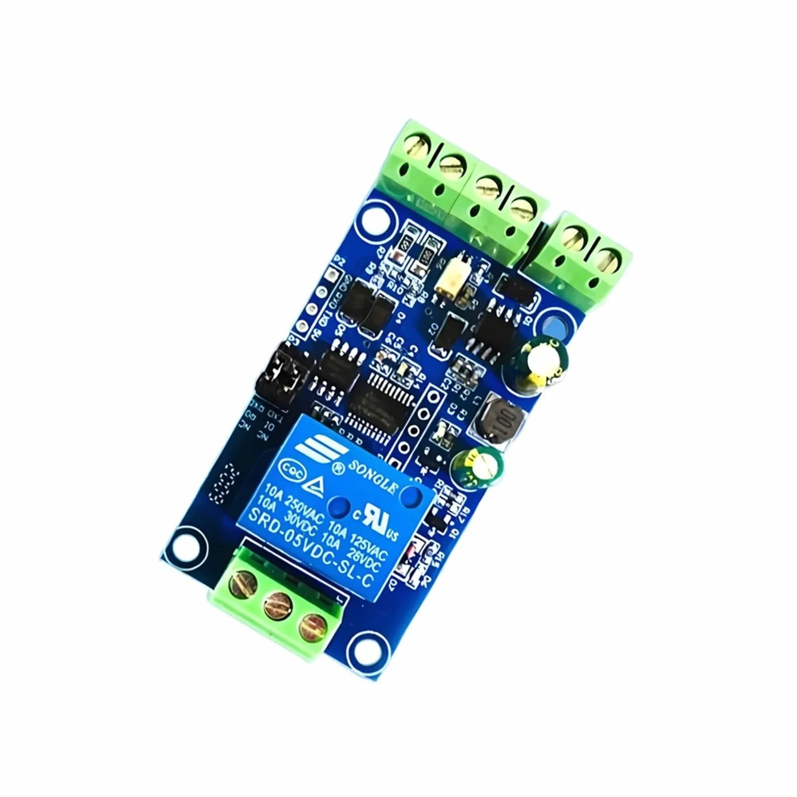 Modulo relè PLC Modulo relè Modbus RTU 1 canale Alimentazione DC7-24V RS485 TTL Uscita UART 485 Comunicazione TTL Pin Modbus-Rtu Anti-reverse