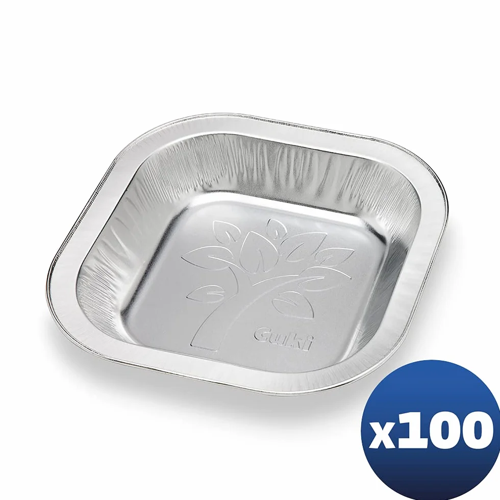 Cuki Piatti Ciotola in alluminio resistente riciclabile cm 18x18 100 pezzi