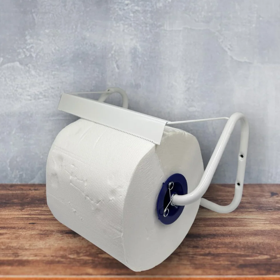 Acquaverde Portarotolo a Parete 40x20x23h Bianco Dispenser per Carta Asciugatutto