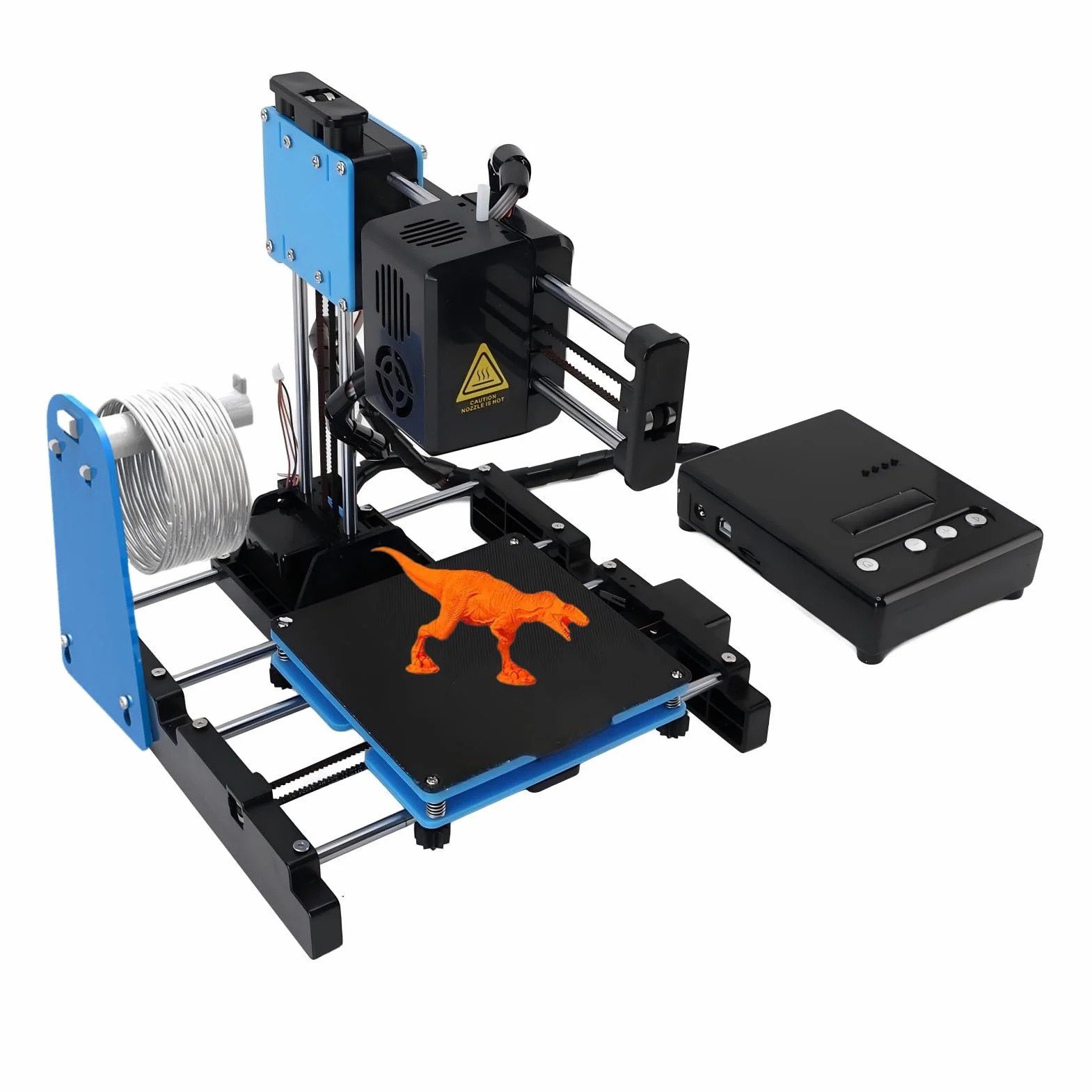 Mini Stampante 3D per Principianti, 10-40 mm/s Macchine da Stampa 3D con Filamento PLA da 1,75 MM, Stampante 3D Supporta Stampa con un Clic del Mouse, Dimensioni di Stampa 100 x 100 x 100 mm