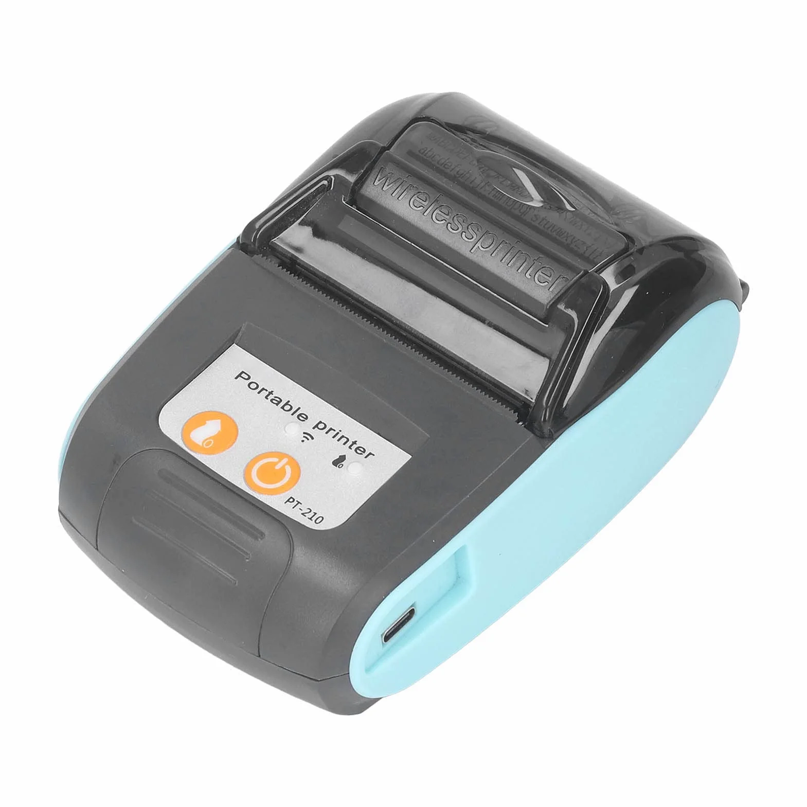 Stampante per Scontrini, Forte compatibilità, Stampante Termica Wireless a Risparmio Energetico per Negozi (Senza custodia)