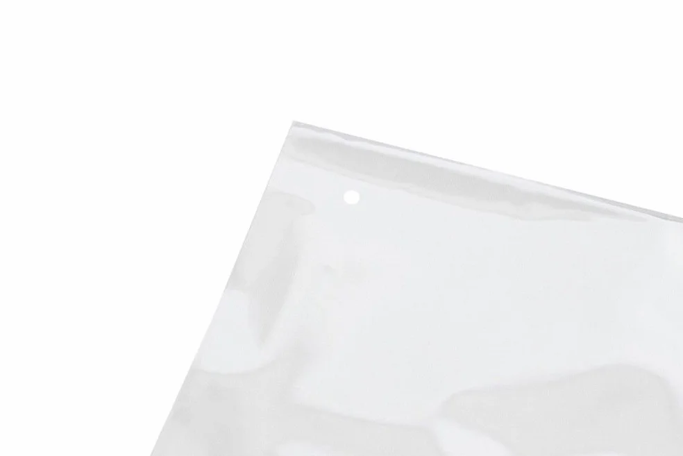 PGV Sacchetto Chiusura Ermetica Adesione Pp Sacchetto Piatto Sacchetti di Pellicola con Foro Aria Dimensioni - 300 x 400 + 50 x 0,05 mm