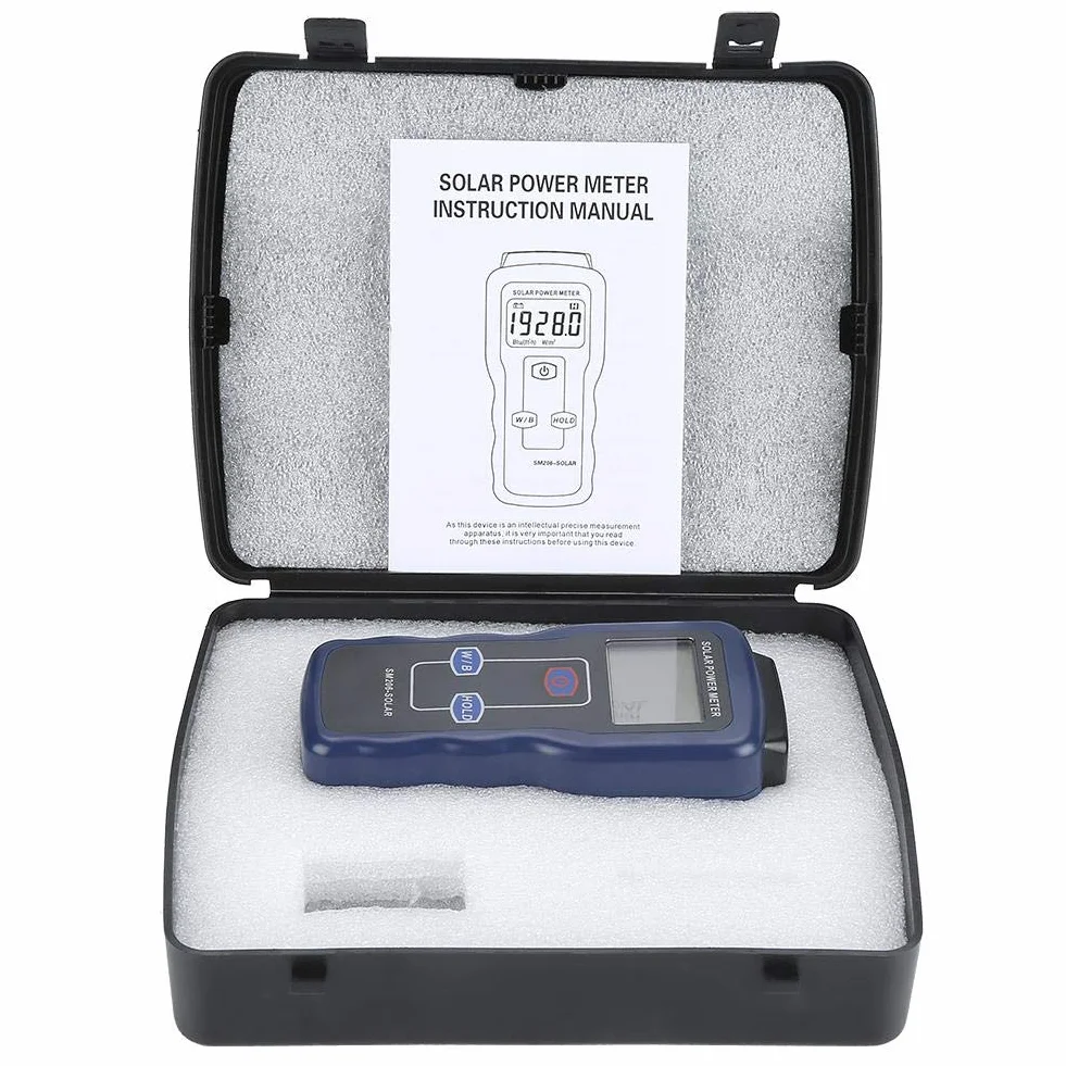 SM206 Digital Solar Energy Meter Tester di insolazione energetica per radiazioni solari Tester di misurazione Accessori di ricambio Replacement