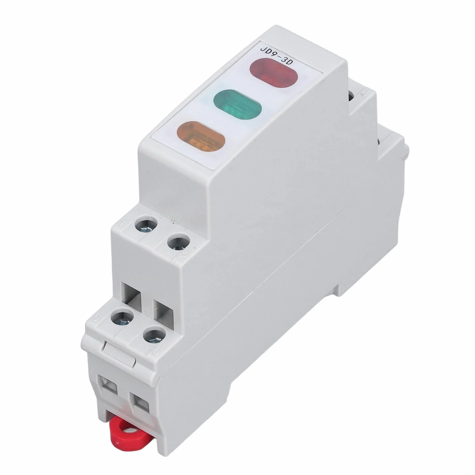Lampada Spia LED 230V Rosso Giallo Verde per Guida DIN Segnalazione Stato