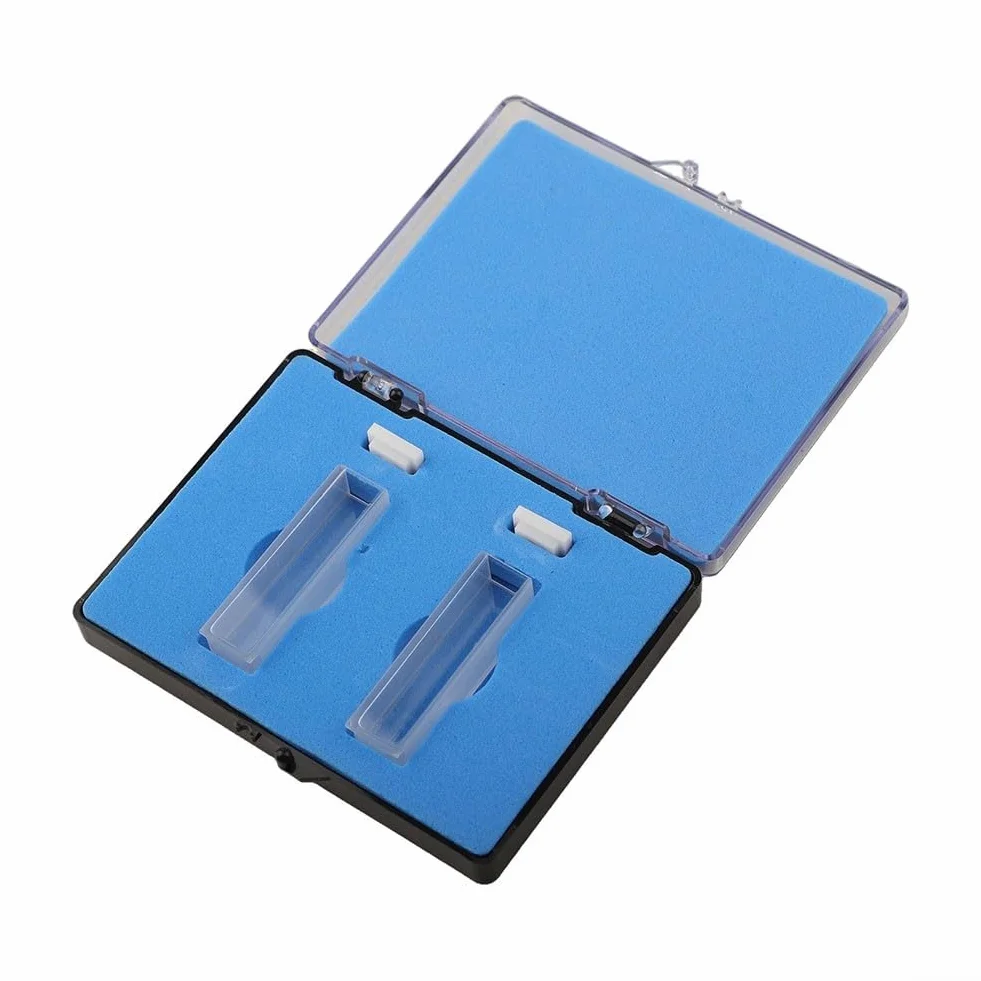 Quartz Cuvette 10mm Optical Path 2 Pack per spettrofotometro 751/722, 3,5 ml, 190-2500 nm, 600 °C