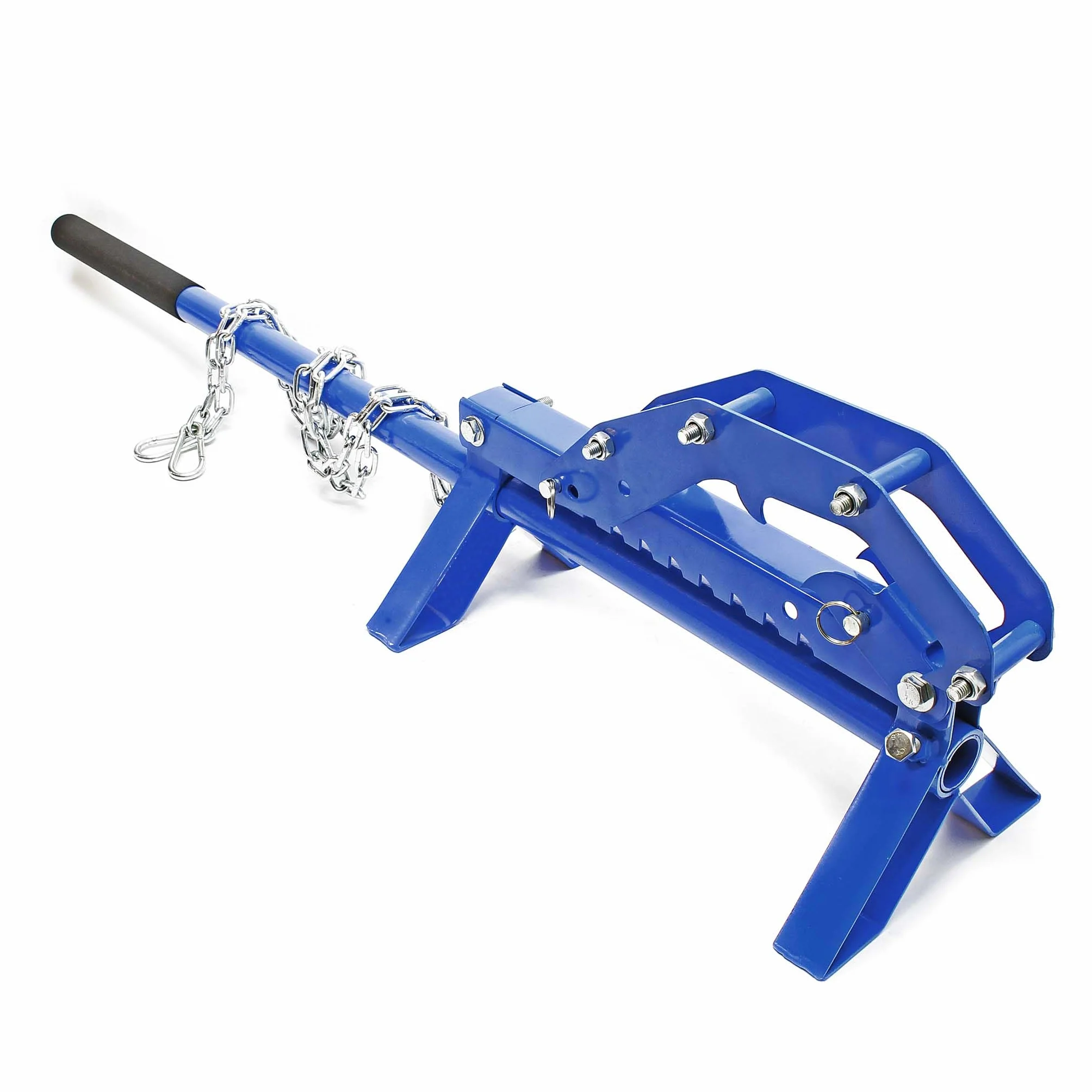 Wiltec Leva giratronchi e alzatronchi 5in1, per sollevamento tronchi Ø50cm, in acciaio
