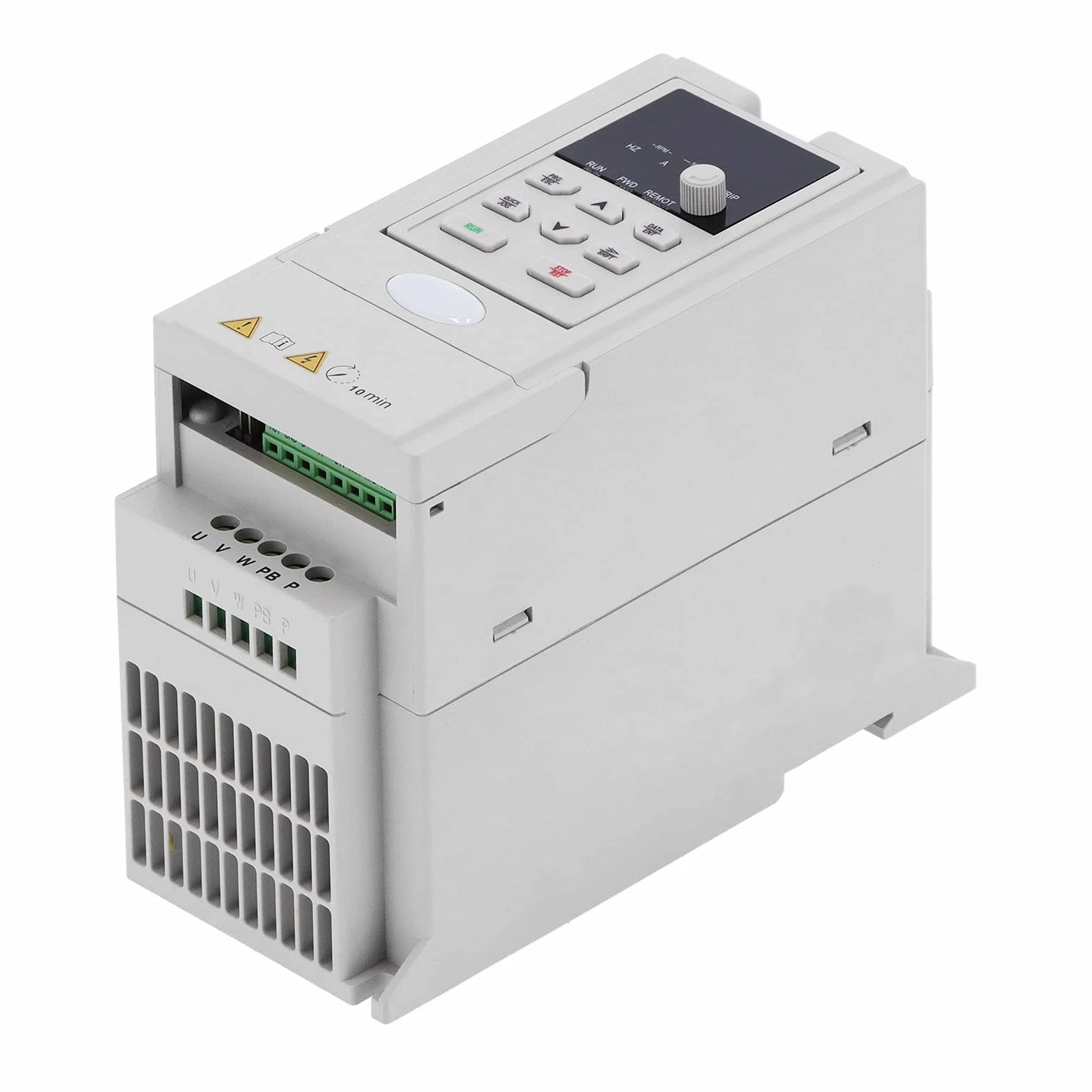 Cocoarm Convertitore di Frequenza ABS Inverter Vettoriale C10 Trifase AC380V480V 2,2kW con Regolazione Automatica PID Controllo V F Protezione Multipla per il Controllo della velocità del Motore di