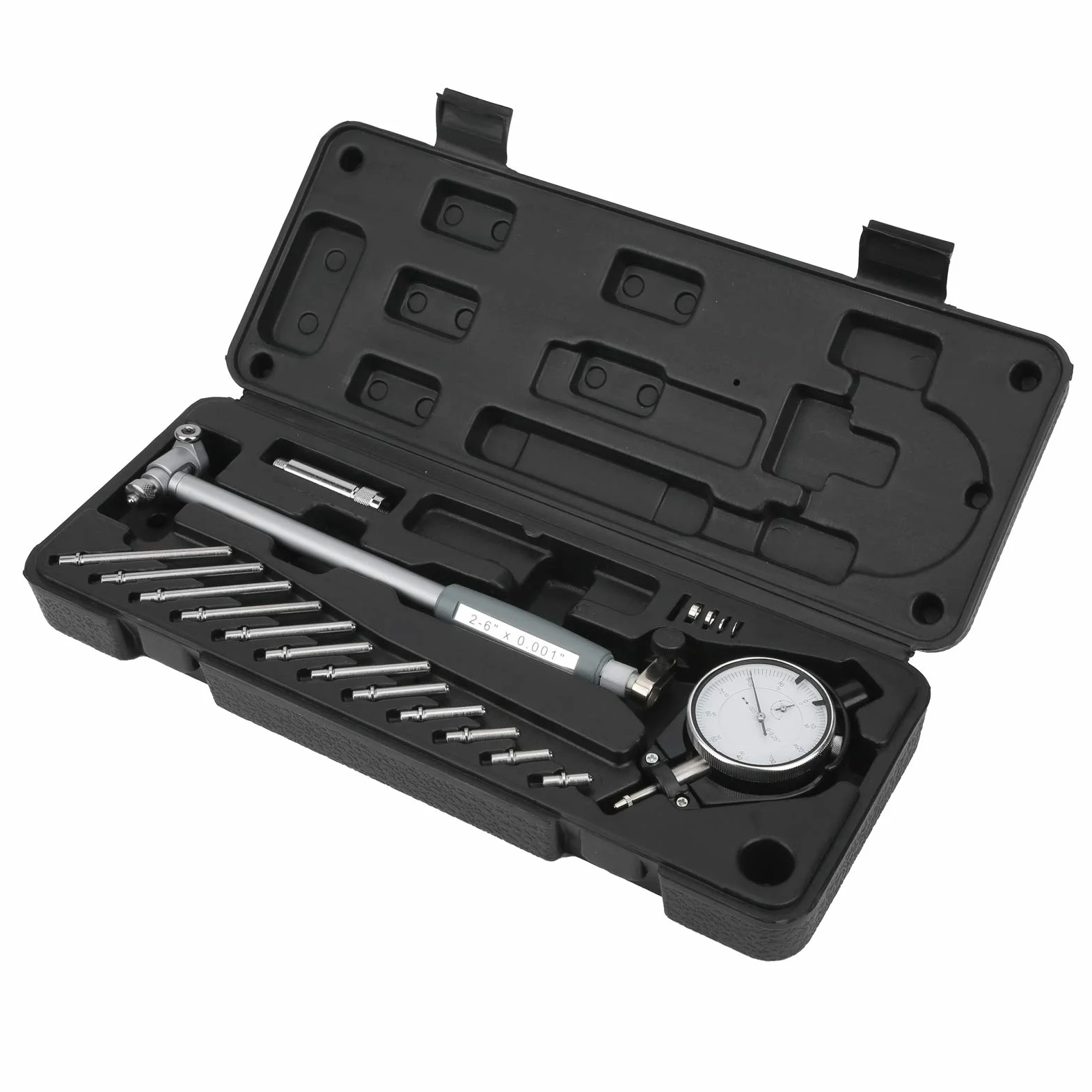 Set misuratore di alesatura con quadrante estensore, misuratore di alesatura comparatore, indicatore di foro del quadrante di misurazione Kit di utensili per cilindri del motore (misure inglesi)