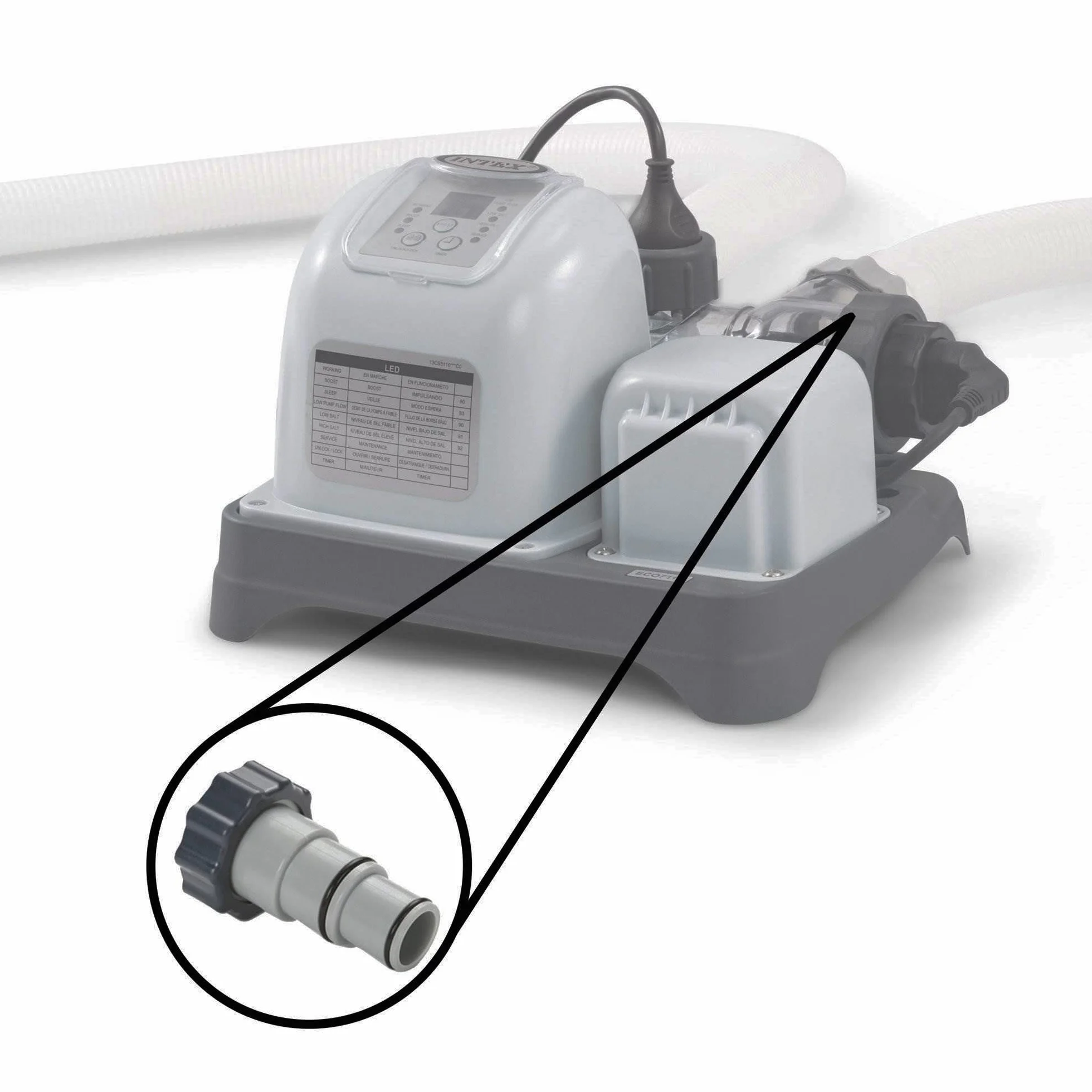 Intex Adattatore per tubo di ricambio 32 mm pompe serie A filettatura confezione doppia