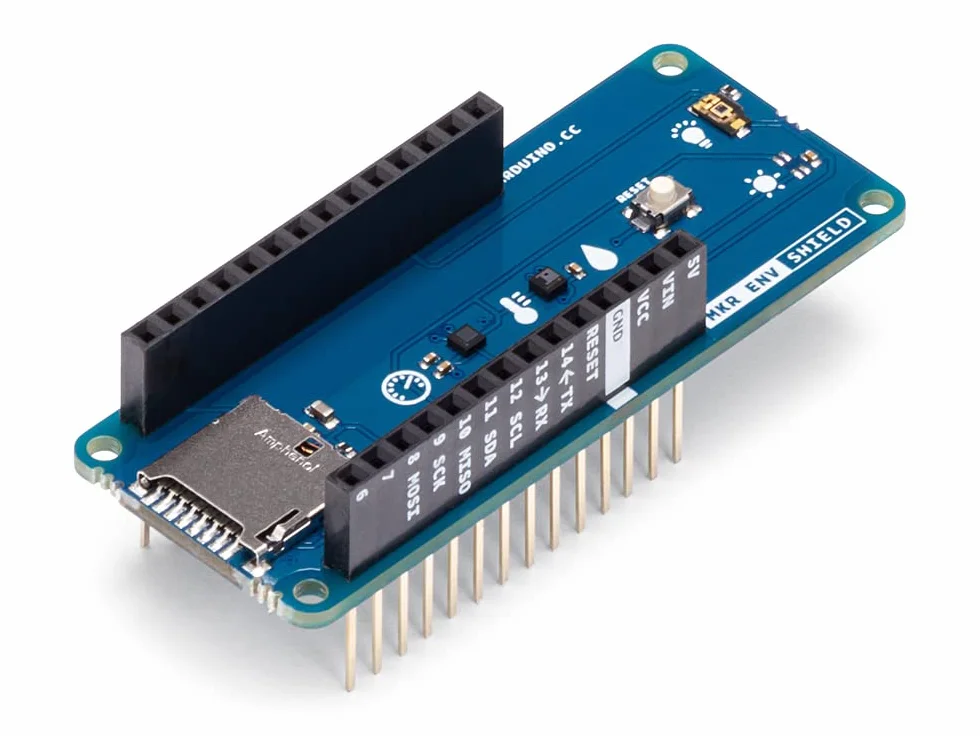 Arduino MKR ENV Shield [ASX00029] - Schermo per sensori ambientali per progetti IoT, misurazione della qualità dell'aria e della temperatura con Arduino MKR