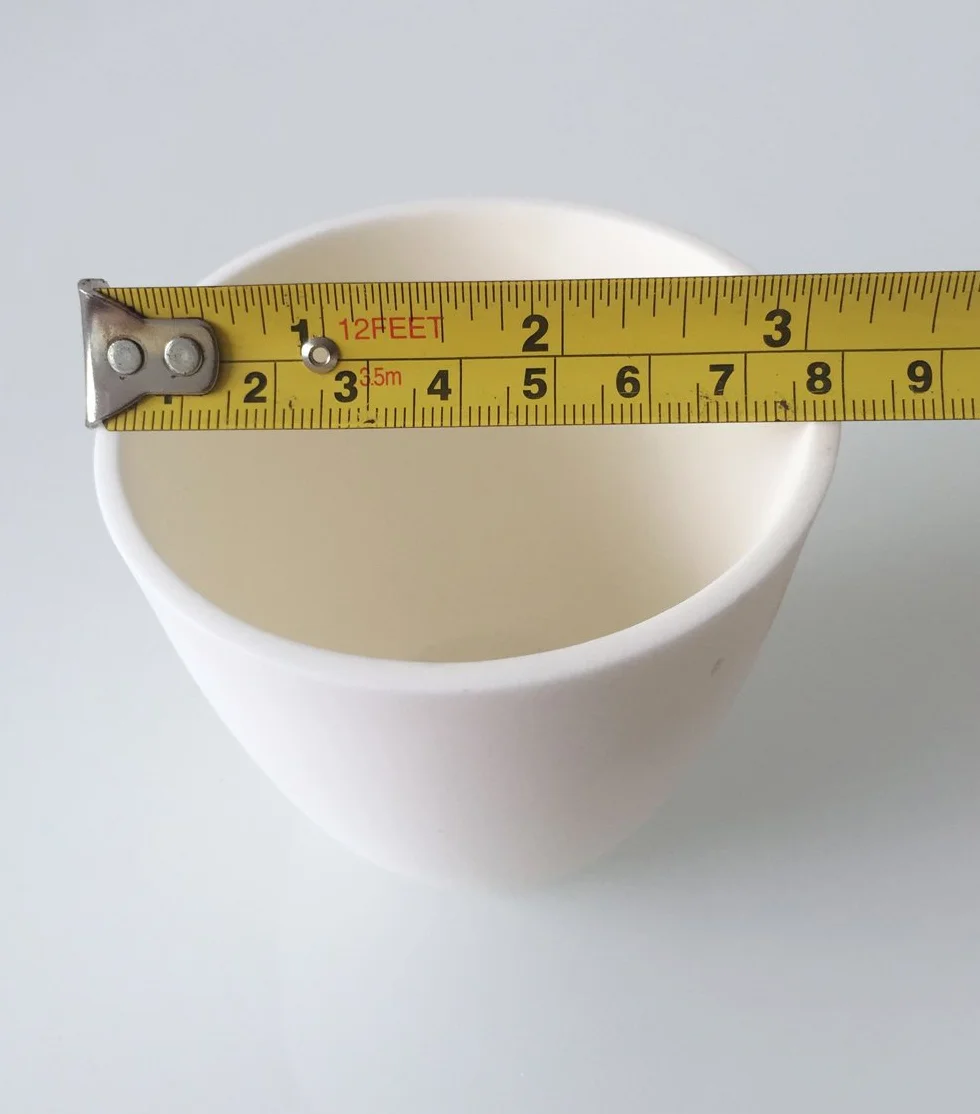LLF 99,3% Crogiolo Al2O3 dell'alluminio dell'ossido di alluminio dell'allumina del crogiolo per il laboratorio (200ml)