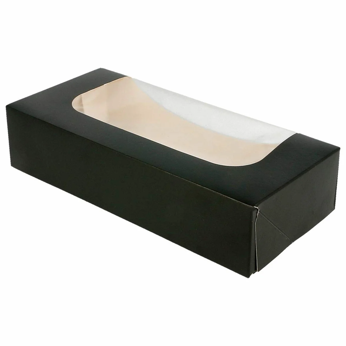 García de Pou Contenitori per sushi con finestra 275 g/m2 20x9x4,5 cm nero 50 sztuk