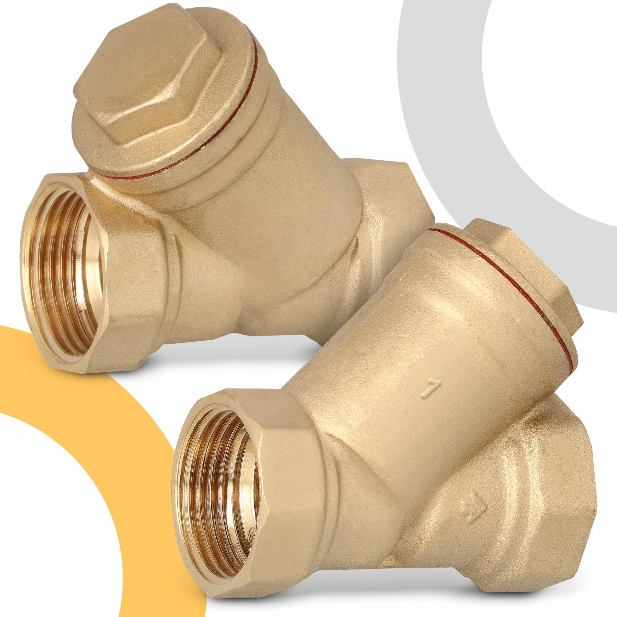 Instalguru Filtro Acqua A Y In Ottone Con Filetto Femmina 1 Pollice Filtro Per Sedimenti Per Condotte Impianti Idraulici Sistemi Riscaldamento Trattamento Acqua E Componenti Sanitari