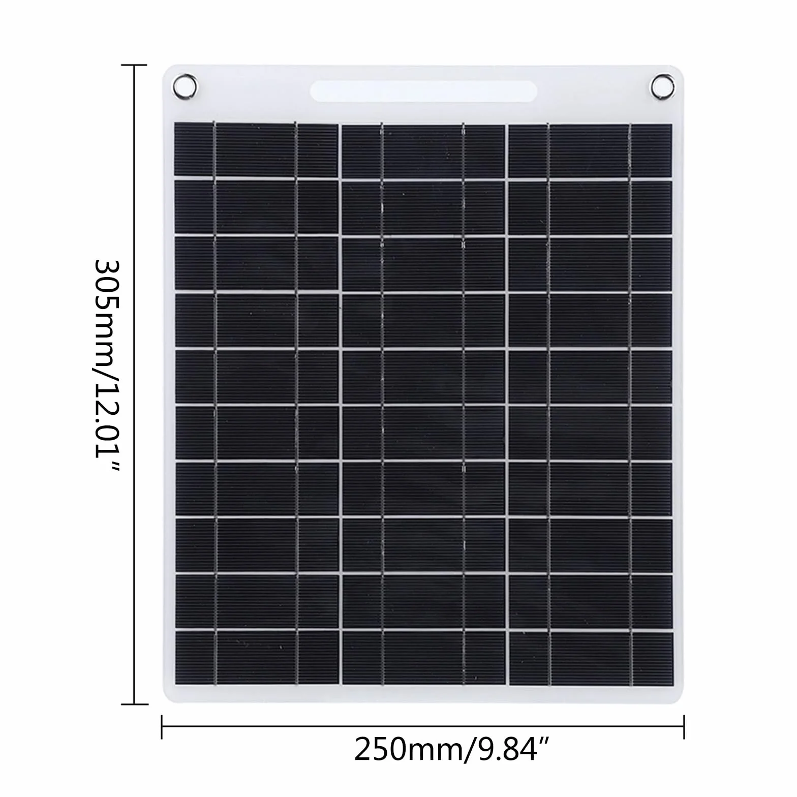 Pannello Solare Portatile 15W USB 5V Caricabatteria da Auto per Cellulare Campeggio