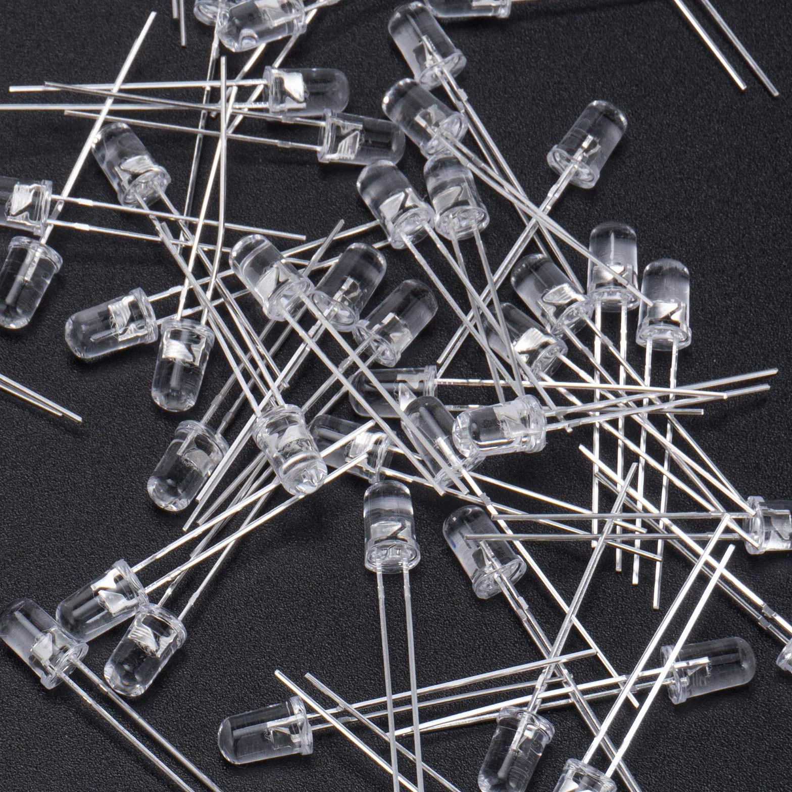 DiCUNO 100PCS 5mm LED diodi, diodi emettitori di luce RGB lampeggianti lenti, multicolore 5MM RGB vari LED 3.0-3.4 V, 20m